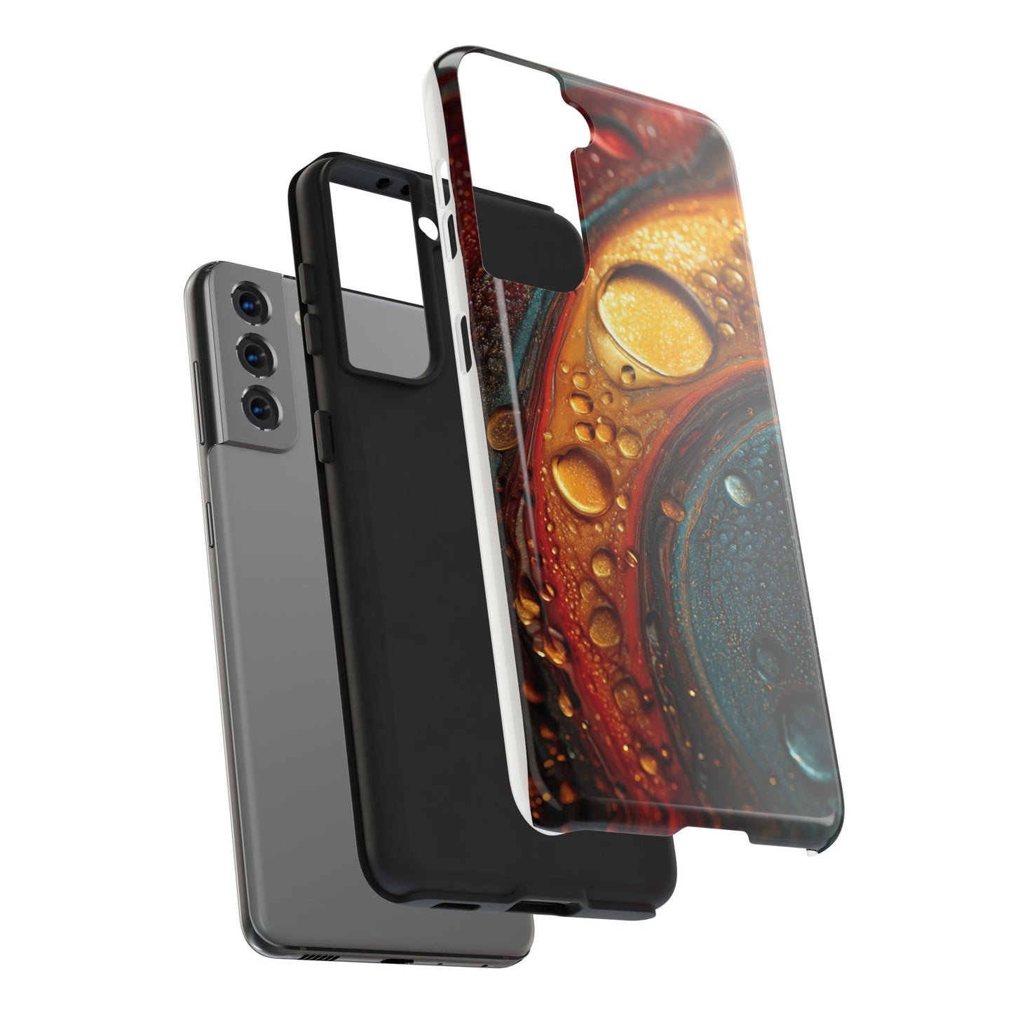 Vibrant Watercolor Tough Phone Case - Colorful Abstract Design