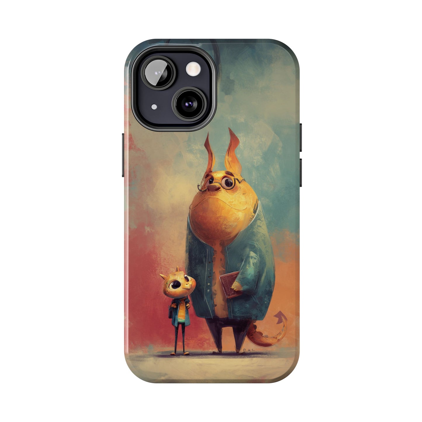 Animal Art Tough Phone Cases, Cute Character Phone Protector, Unique Cartoon Phone Cover, Fun Gift for Kids, Birthday or Holiday Present
