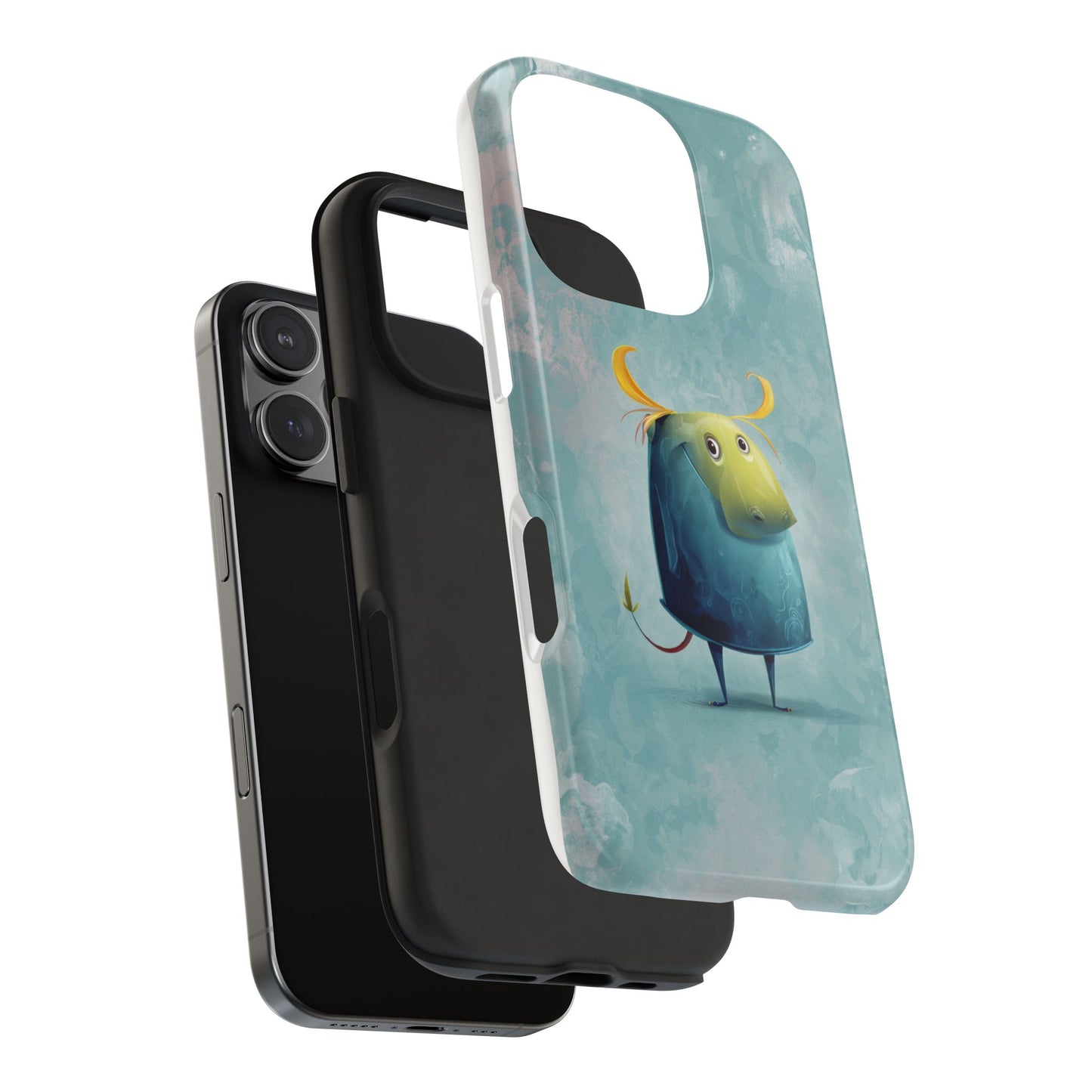 Cute Cartoon Bull Tough Phone Case - Durable & Fun Protection