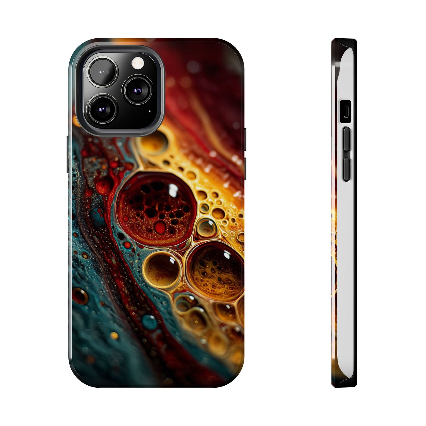 Vibrant Abstract Tough Phone Case - Unique Art for Stylish Protection