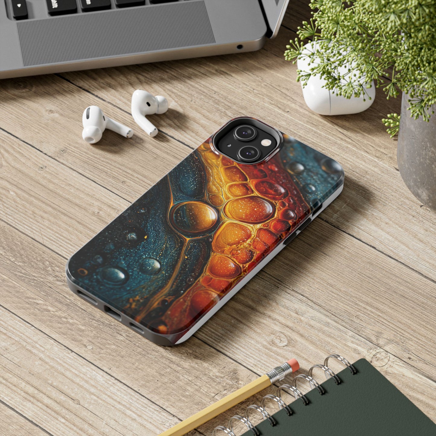 Abstract Art Tough Phone Case - Colorful Design for Stylish Protection