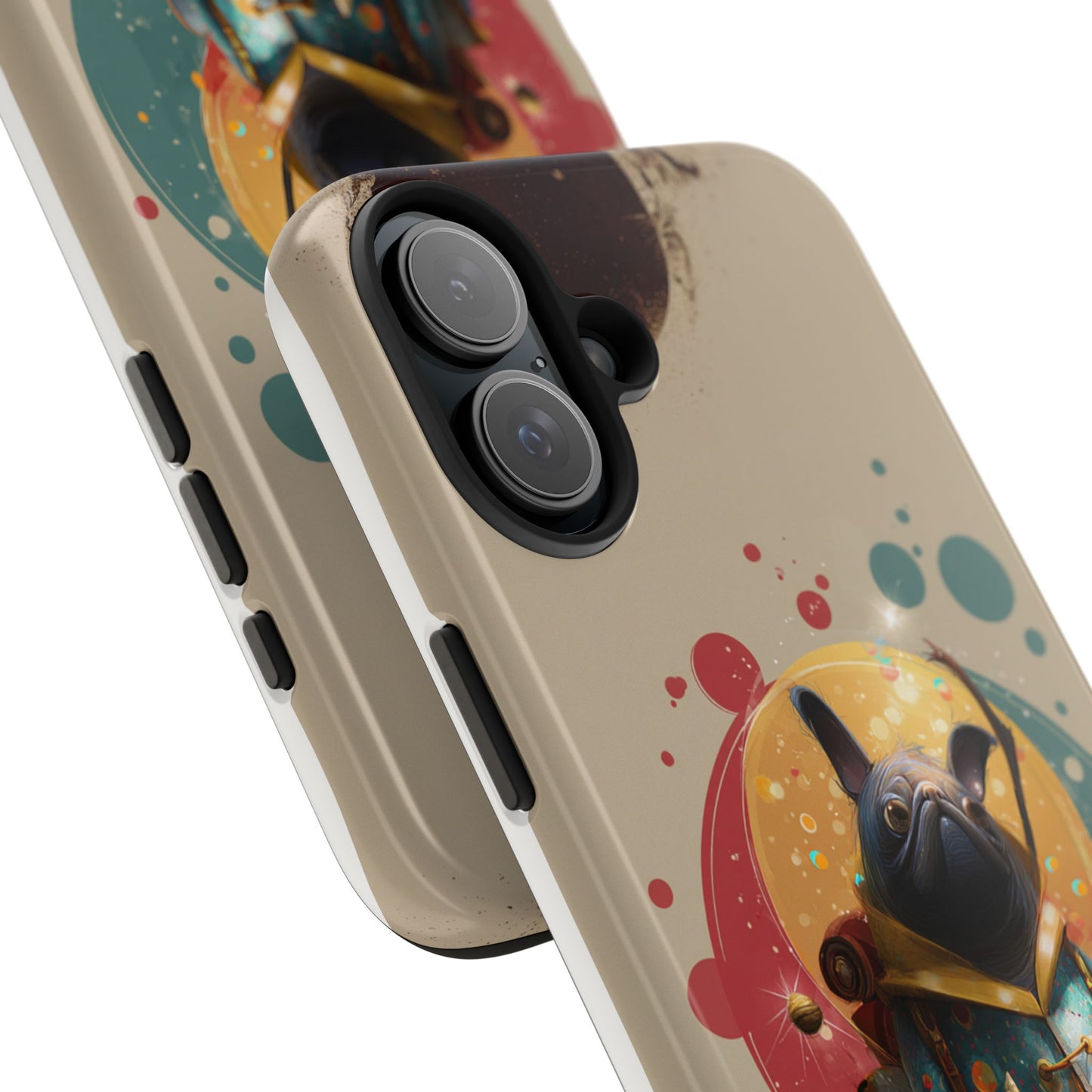 Whimsical Pet-Inspired Tough Phone Case - Perfect for Animal Lovers