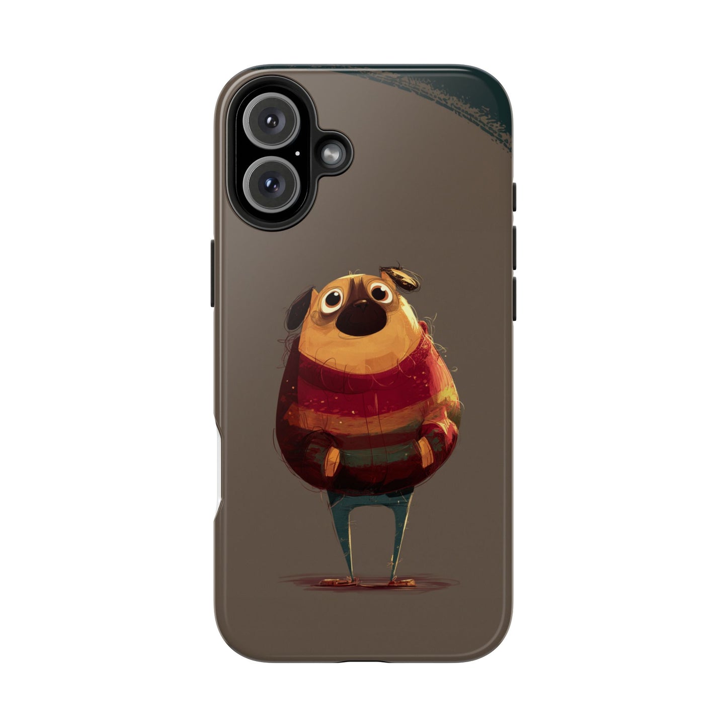 Cute Pug Tough Phone Case - Durable & Stylish Protection for Pet Lovers