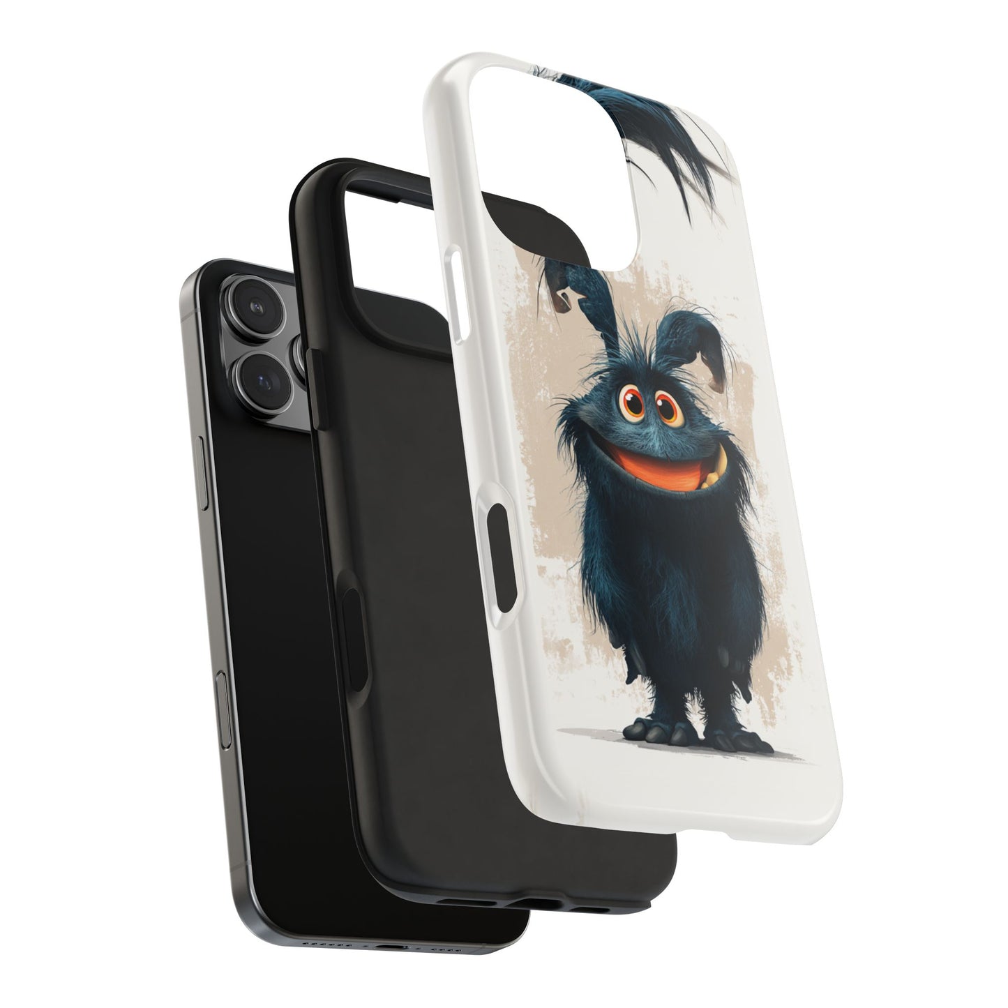 Whimsical Monster Tough Phone Case - Durable Protection for Fun-Loving Individuals