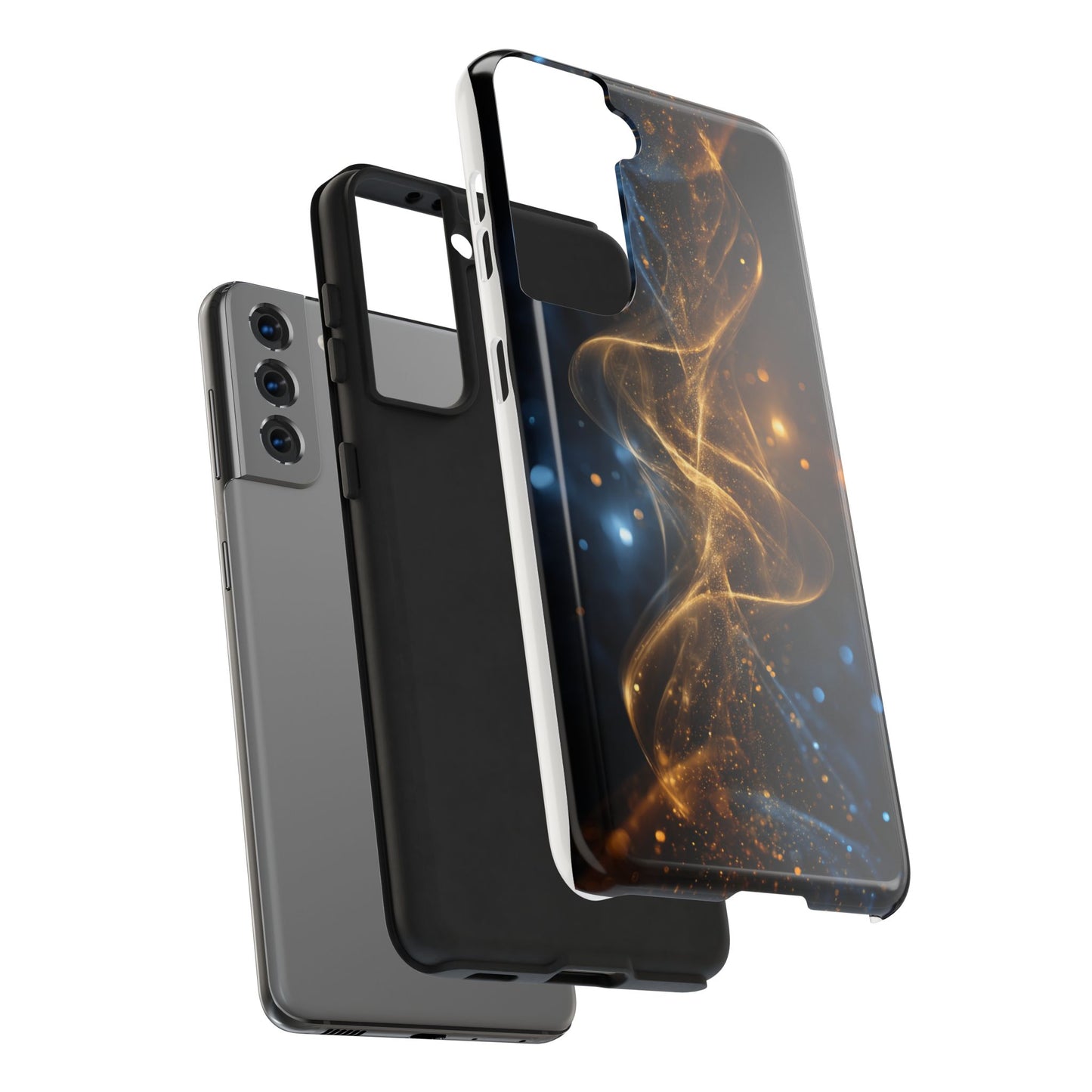 Stylish Tough Phone Cases with Sparkling Swirls Design