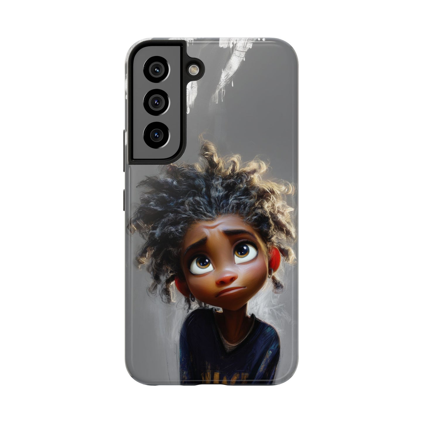 Whimsical Tough Phone Case - Artistic Design for Kids and Tweens