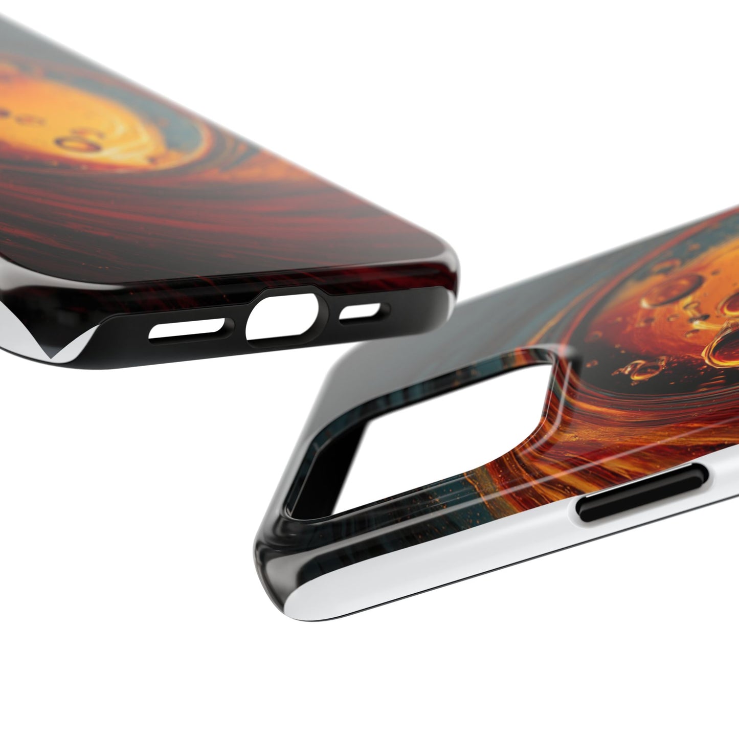 Vibrant Abstract Phone Case with Bubble Design - Tough & Stylish