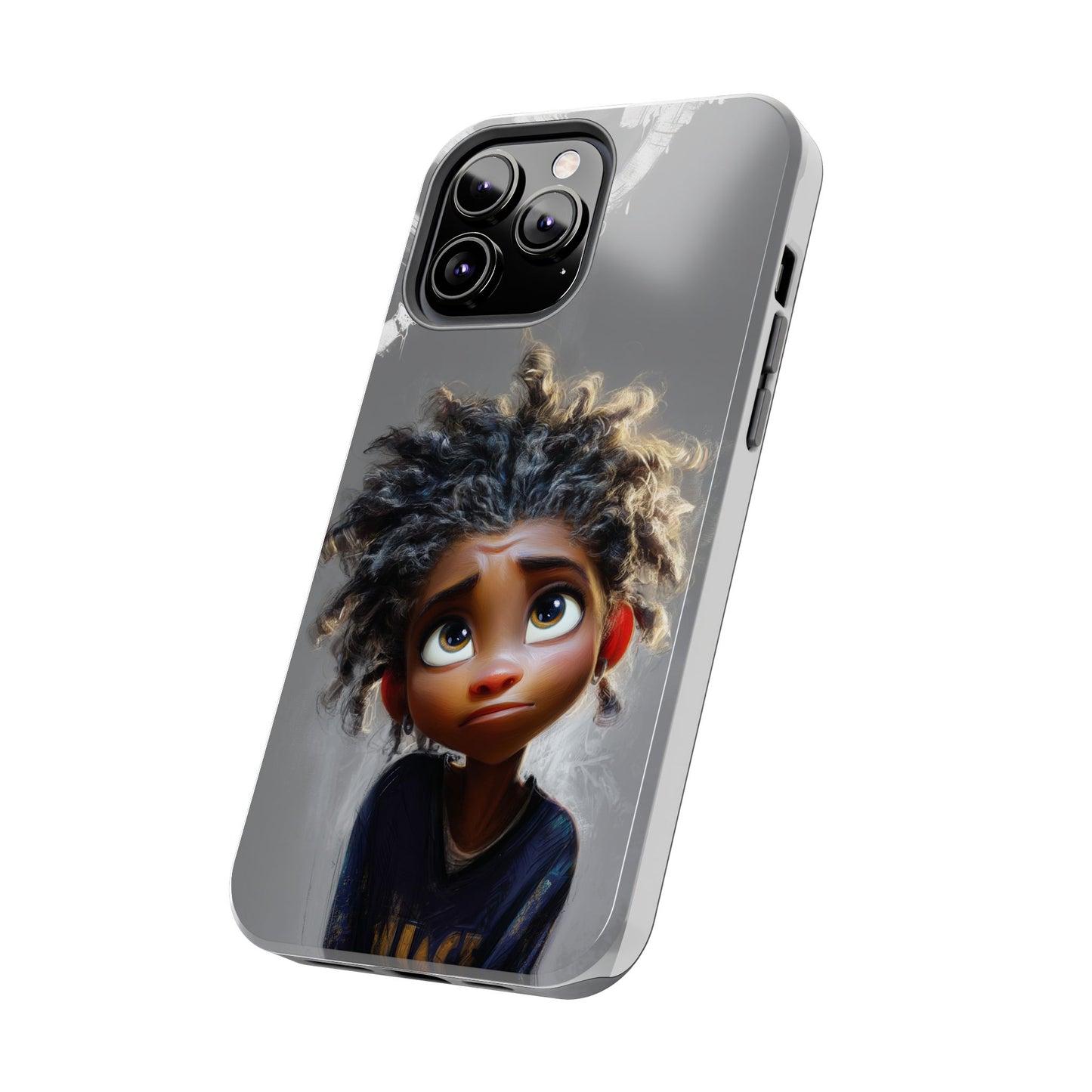 Whimsical Tough Phone Case - Artistic Design for Kids and Tweens