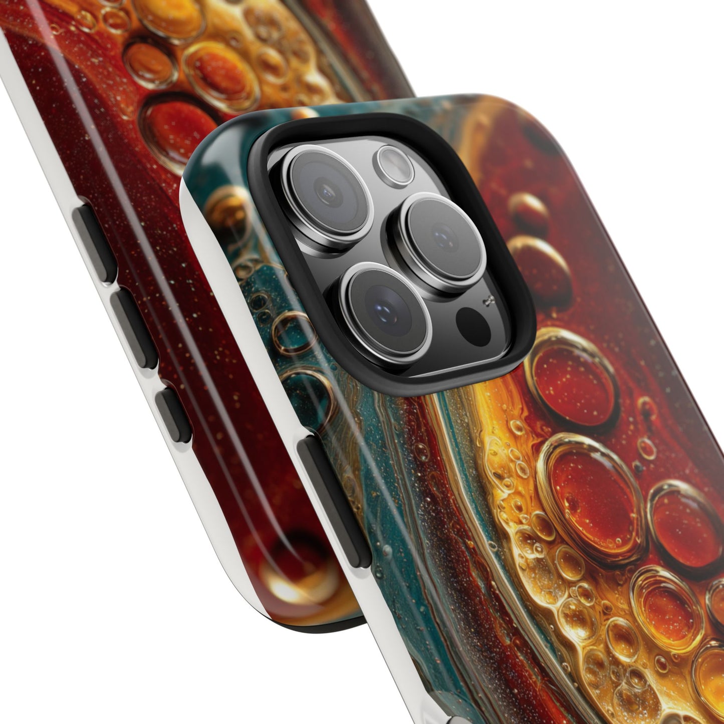 Artistic Tough Phone Case - Abstract Lava Design
