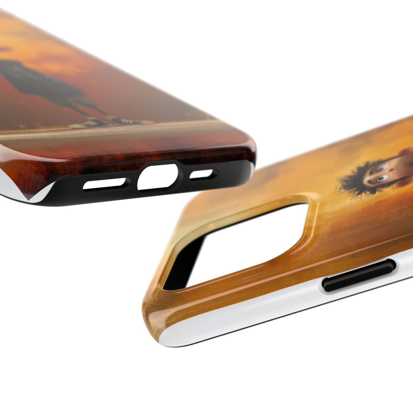 Unique Tough Phone Cases with Artistic Boy Design - Perfect for Kids and Teens