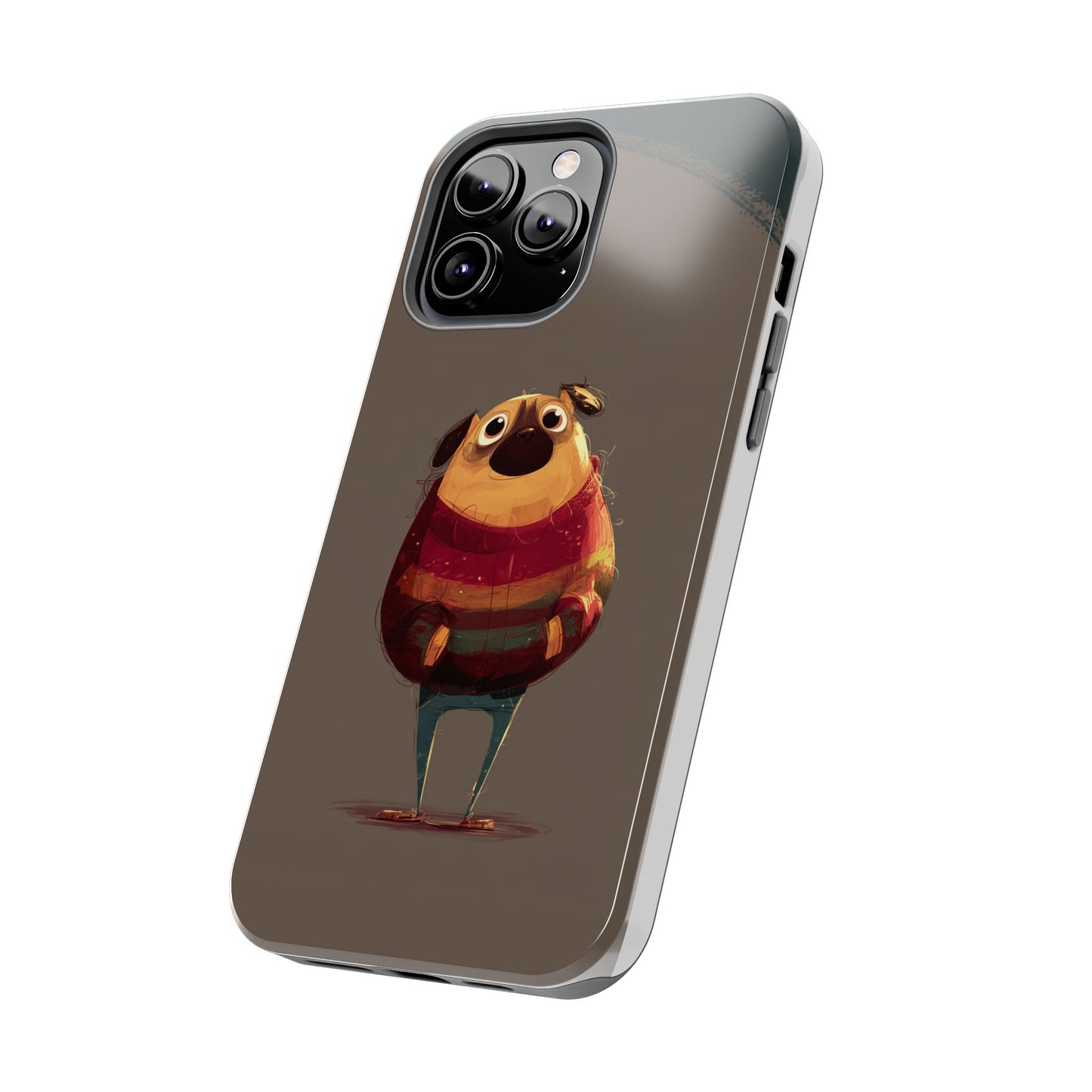 Cute Pug Tough Phone Case - Durable & Stylish Protection for Pet Lovers