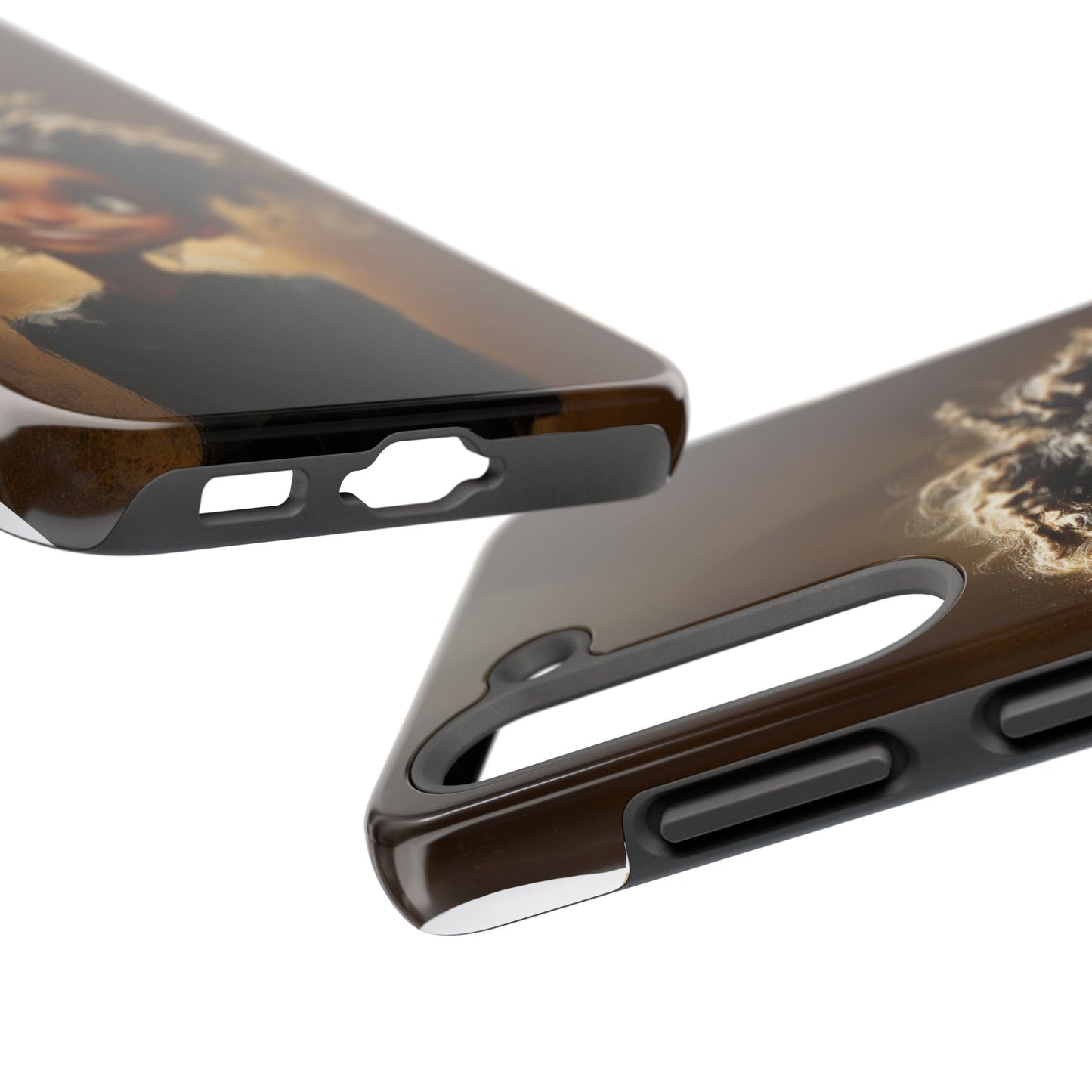 Whimsical Tough Phone Case with Playful Character Design