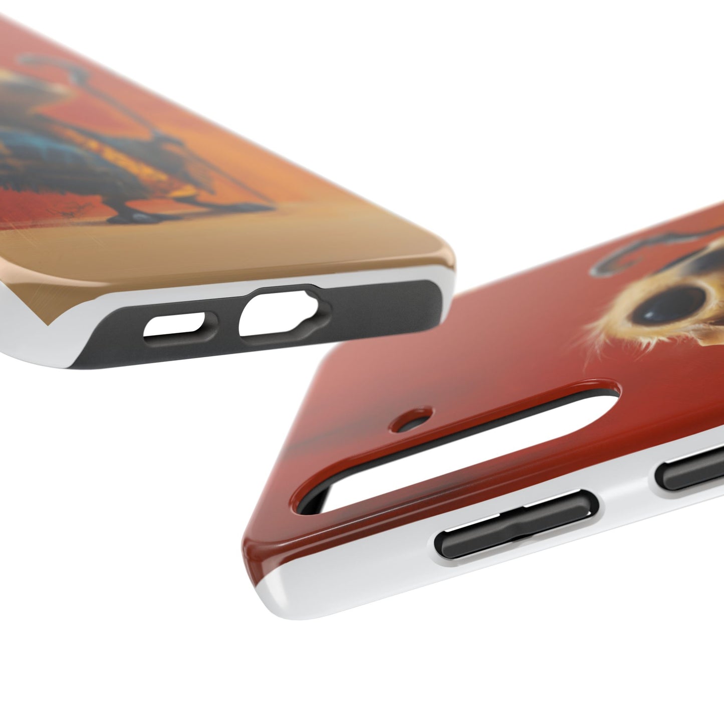 Whimsical Tough Phone Case - Cute Character Design for Kids & Adults