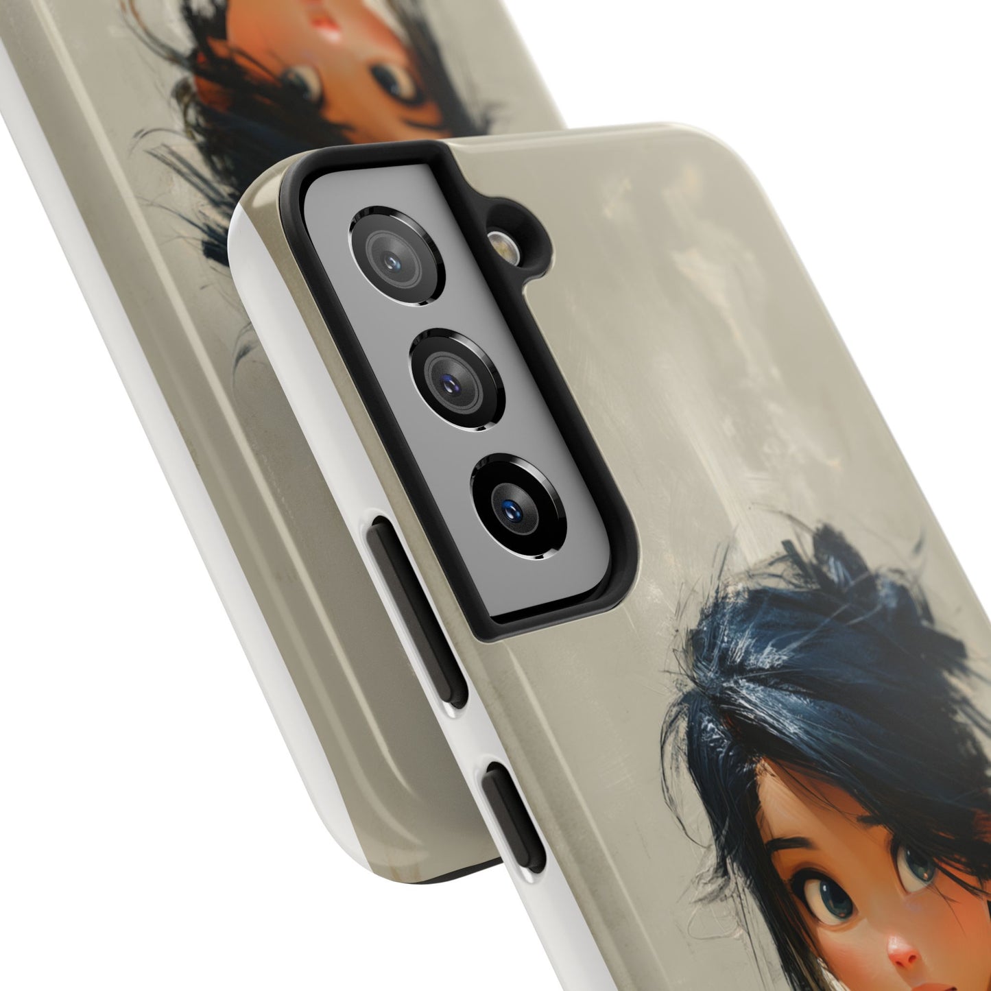 Artistic Tough Phone Case – Unique Portrait Design for Creatives