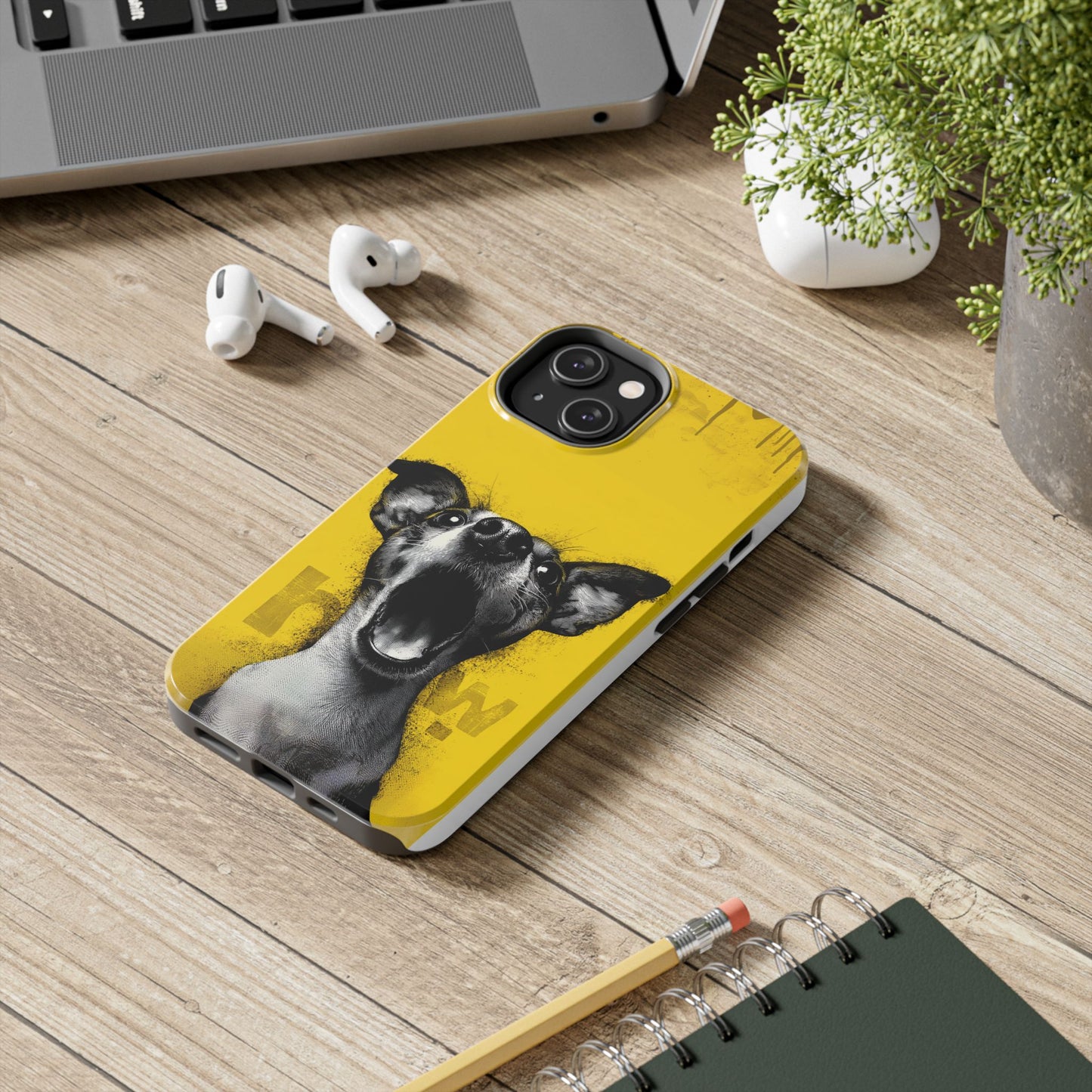 Vibrant Dog Lover Tough Phone Case – Durable Pet-Inspired Protection with Bold Design