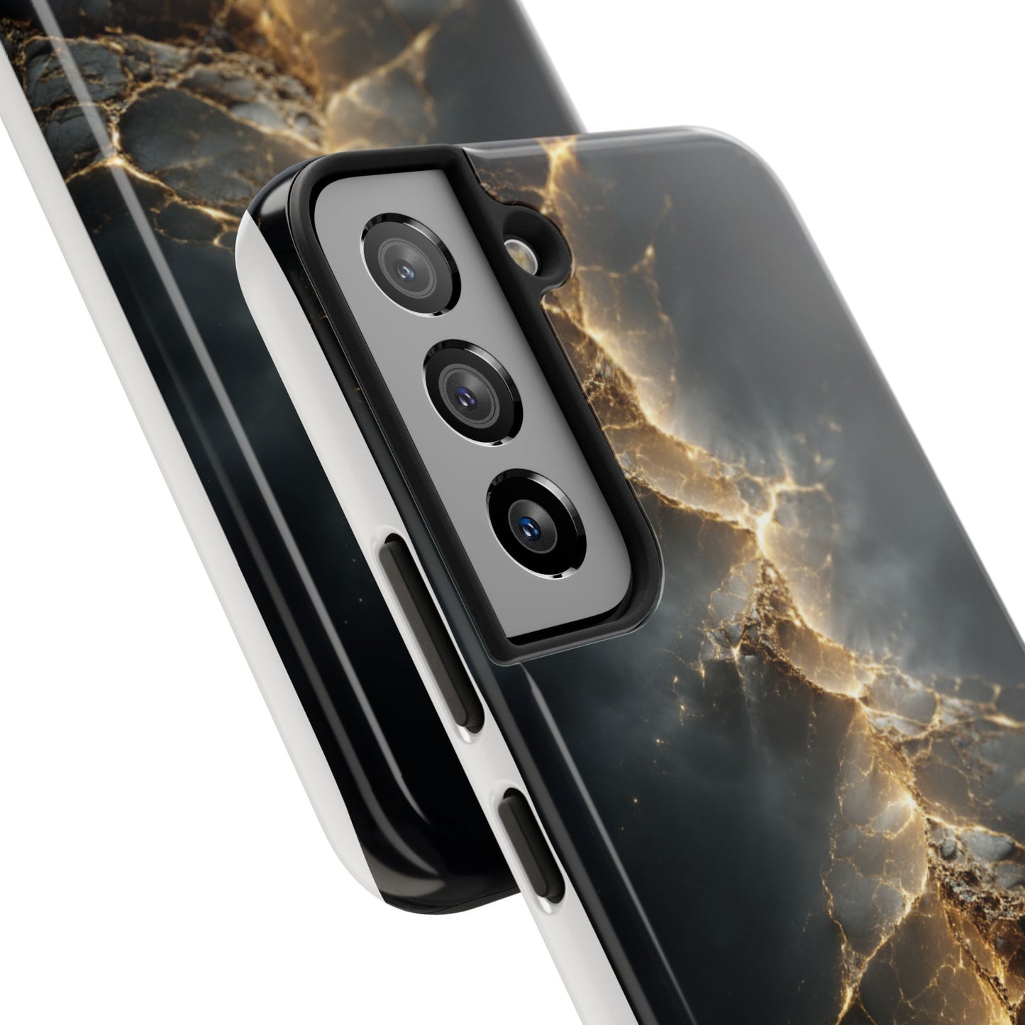 Majestic Marble Phone Case - Tough Protective Cover with Gold Veins