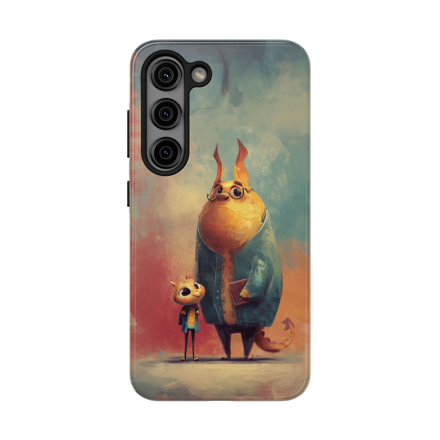 Animal Art Tough Phone Cases, Cute Character Phone Protector, Unique Cartoon Phone Cover, Fun Gift for Kids, Birthday or Holiday Present