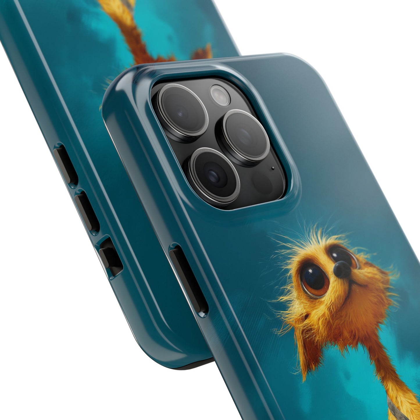 Whimsical Dog Art Tough Phone Case - Durable and Stylish Protection for Pet Lovers