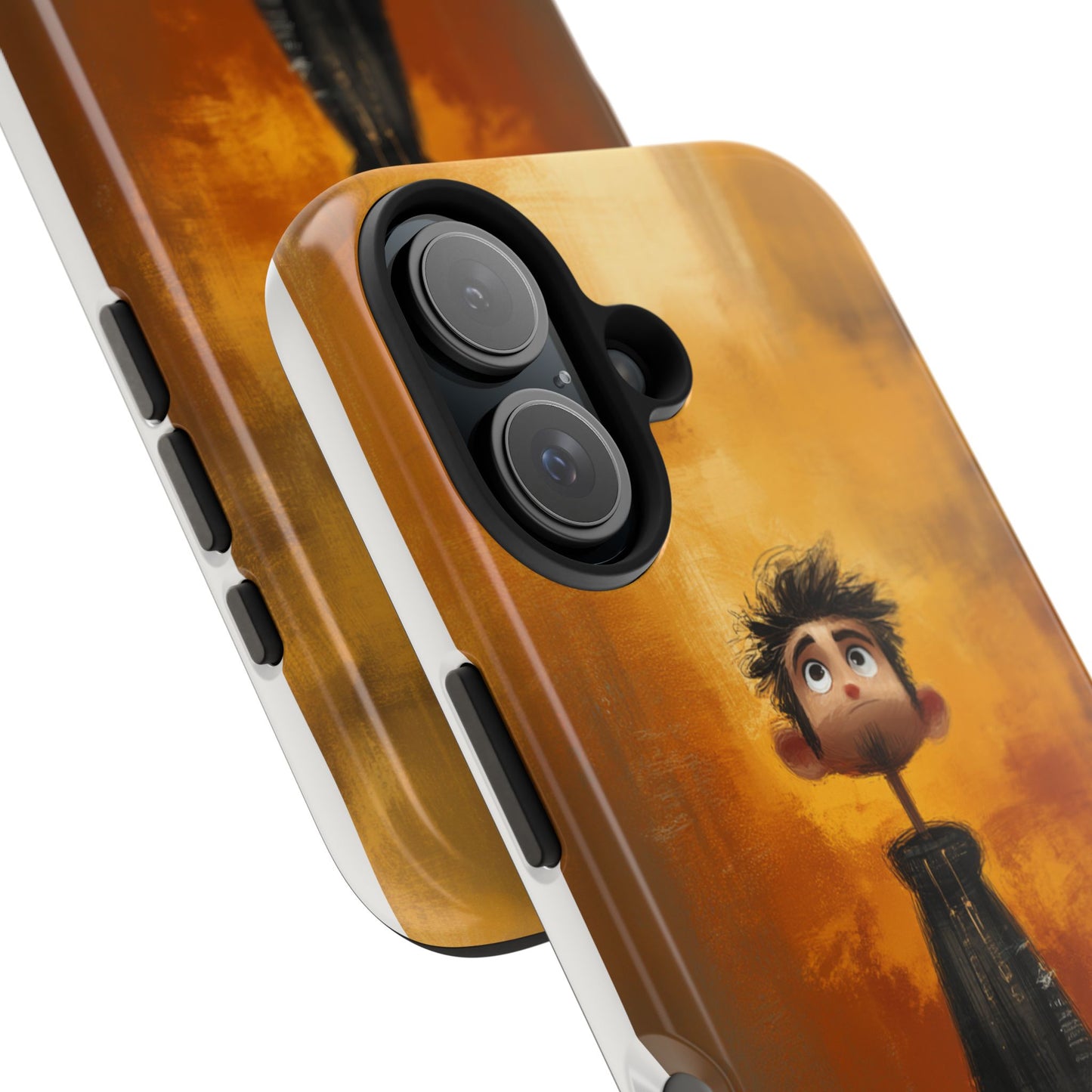 Unique Tough Phone Cases with Artistic Boy Design - Perfect for Kids and Teens
