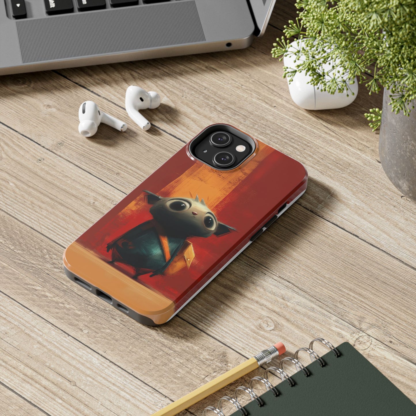 Adventurous Character Tough Phone Case - Durable Protection for Creative Souls
