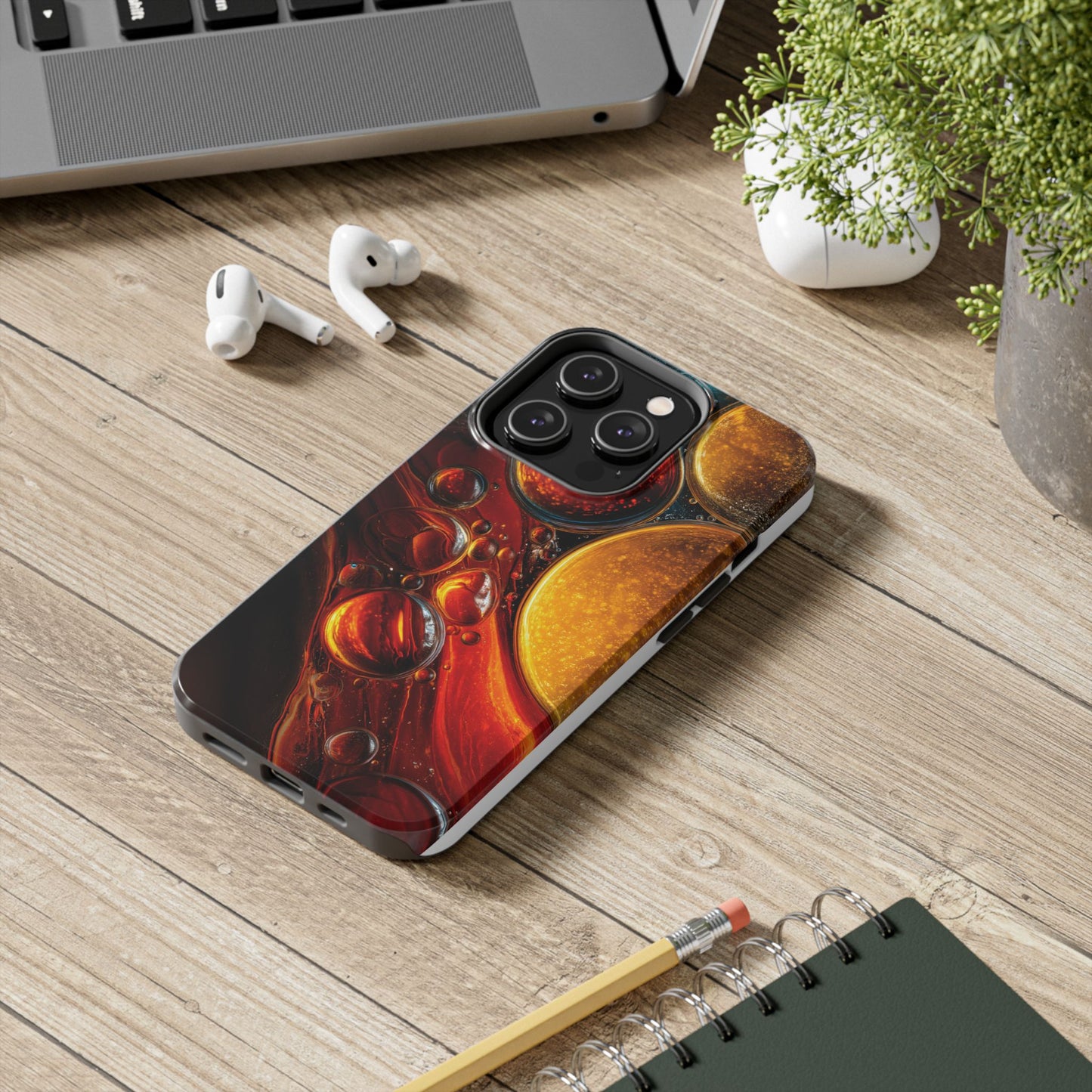 Vibrant Abstract Tough Phone Case - Protective Cover with Colorful Design