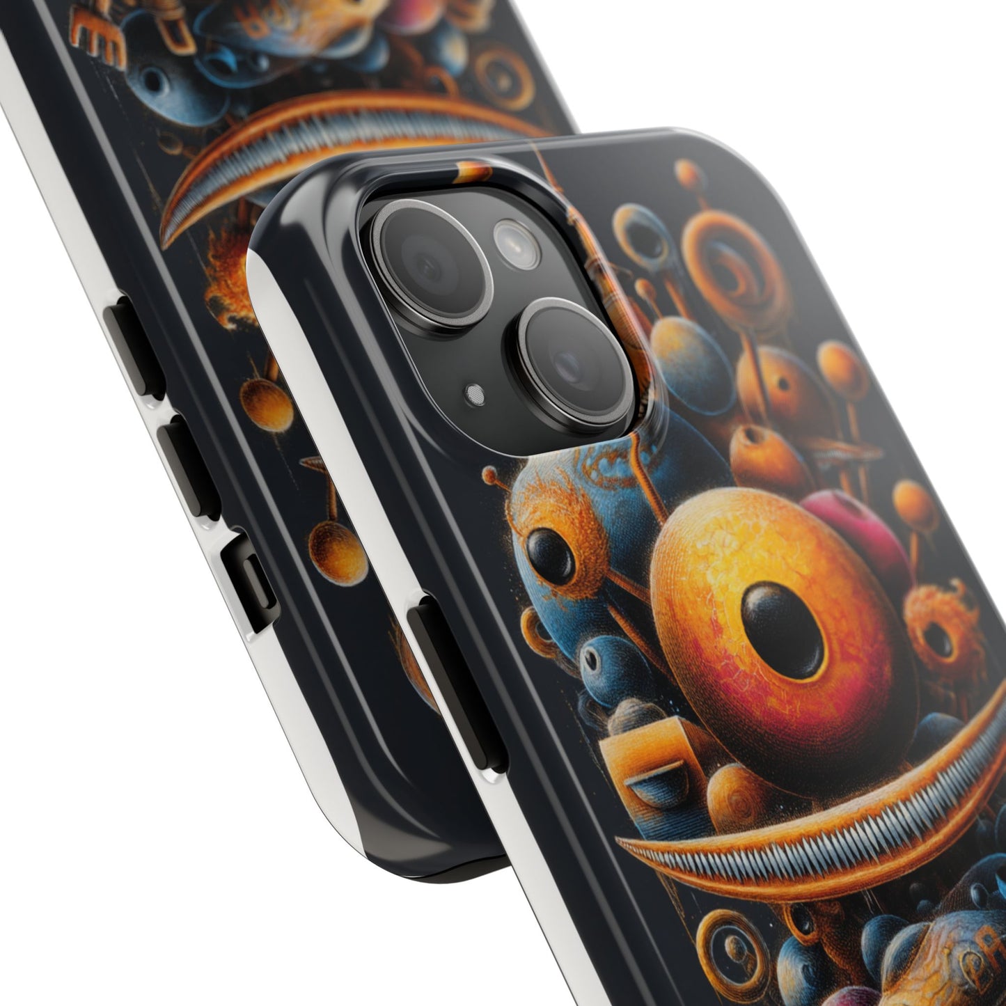 Unique Tough Phone Case with Abstract Art Design