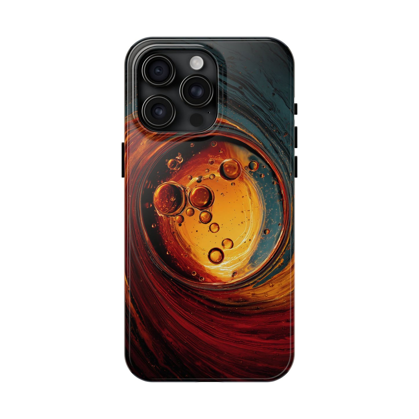 Vibrant Abstract Phone Case with Bubble Design - Tough & Stylish