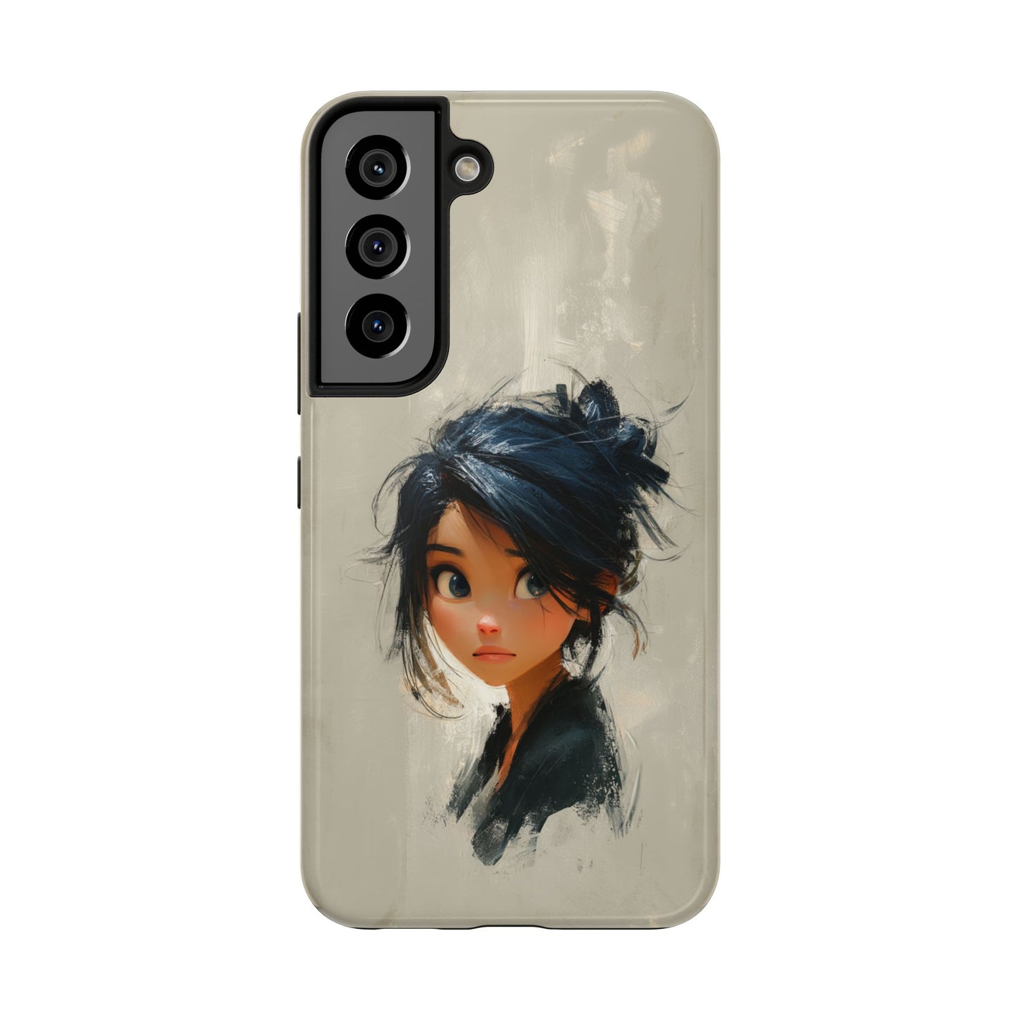 Artistic Tough Phone Case – Unique Portrait Design for Creatives