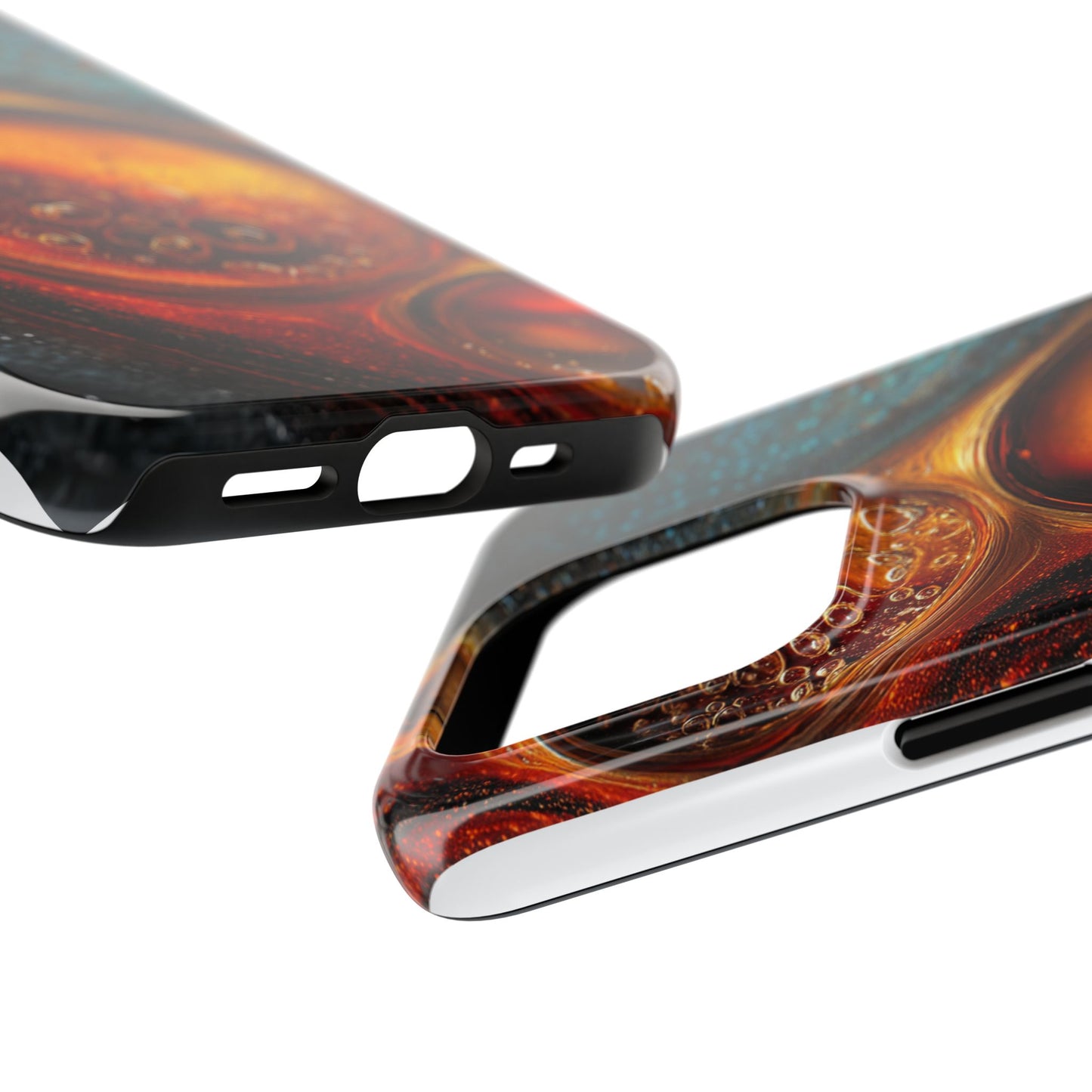 Vibrant Abstract Tough Phone Case – Bubble Design for Ultimate Protection