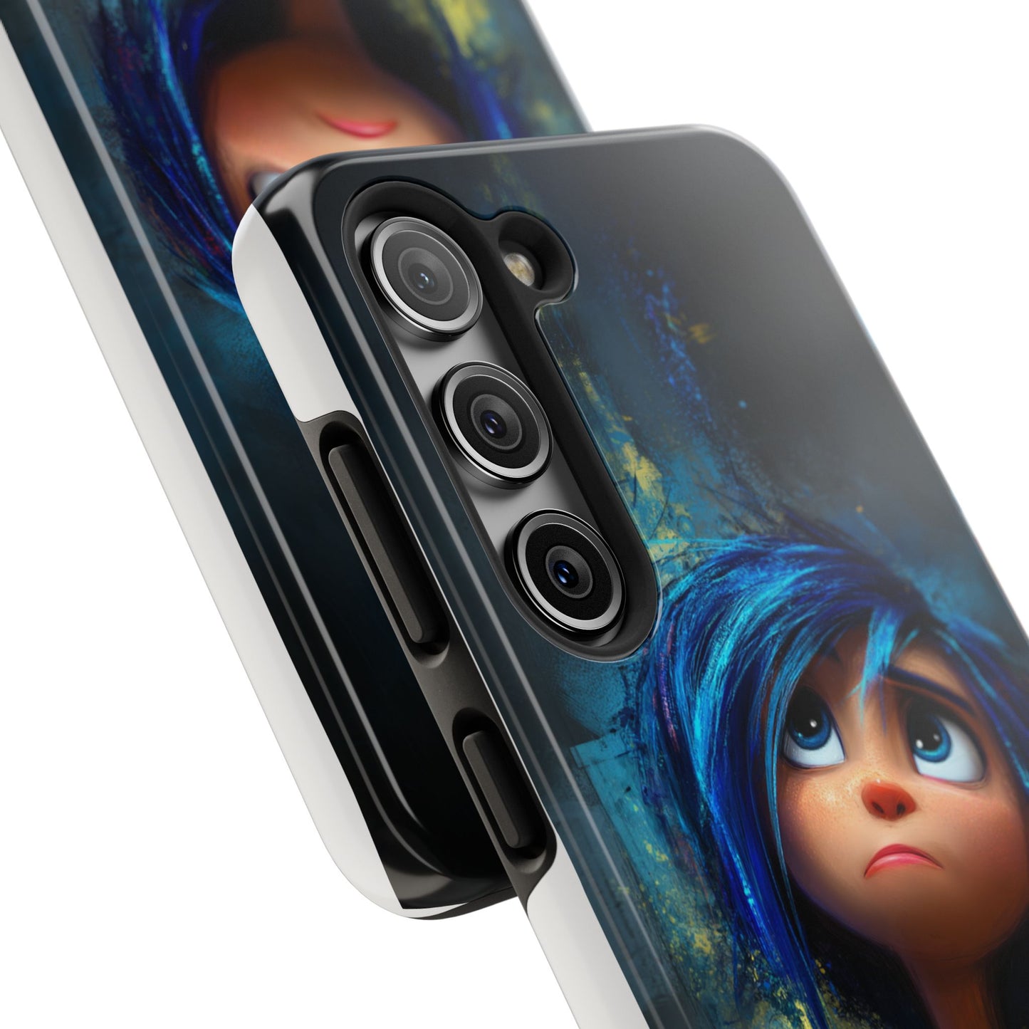 Unique Artsy Tough Phone Case – Emotional Abstract Design for Creative Souls