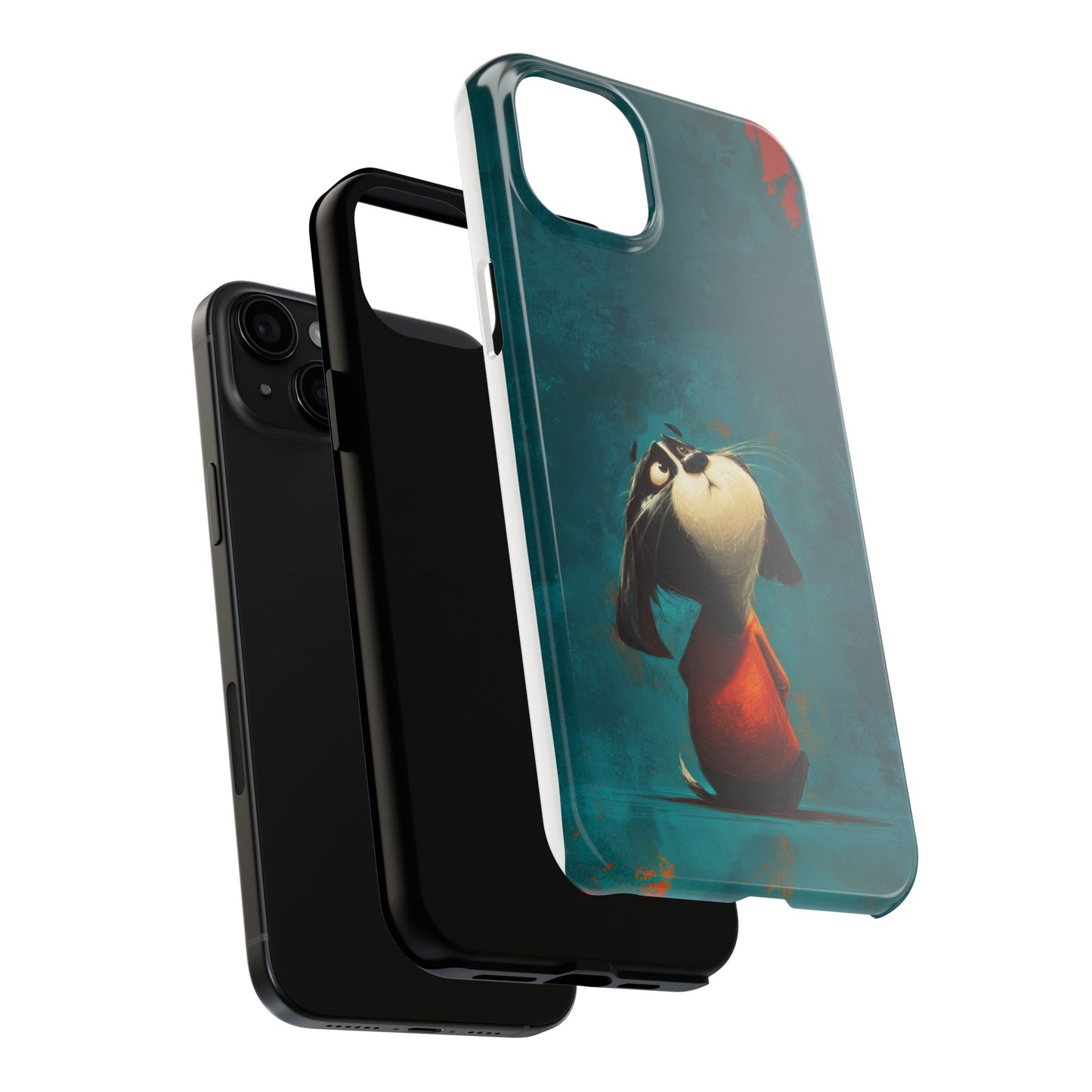 Whimsical Dog Tough Phone Case - Perfect for Pet Lovers!