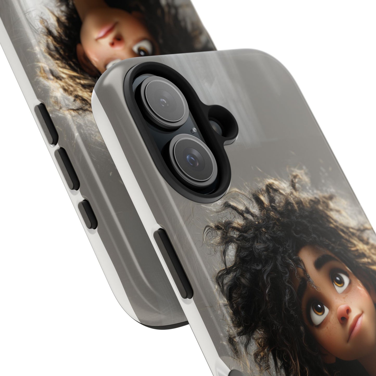 Artistic Tough Phone Case - Unique Character Design for Creative Souls