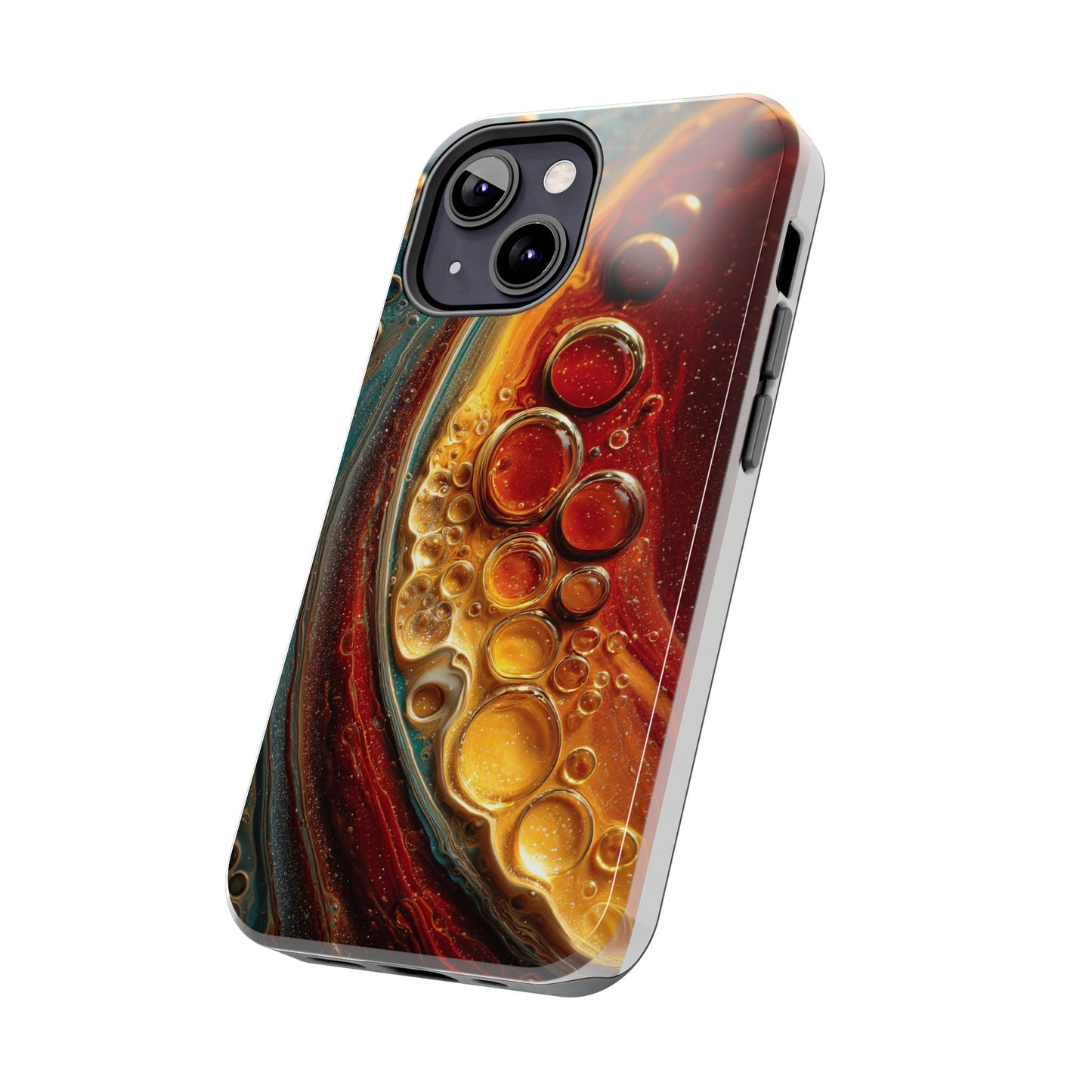 Artistic Tough Phone Case - Abstract Lava Design