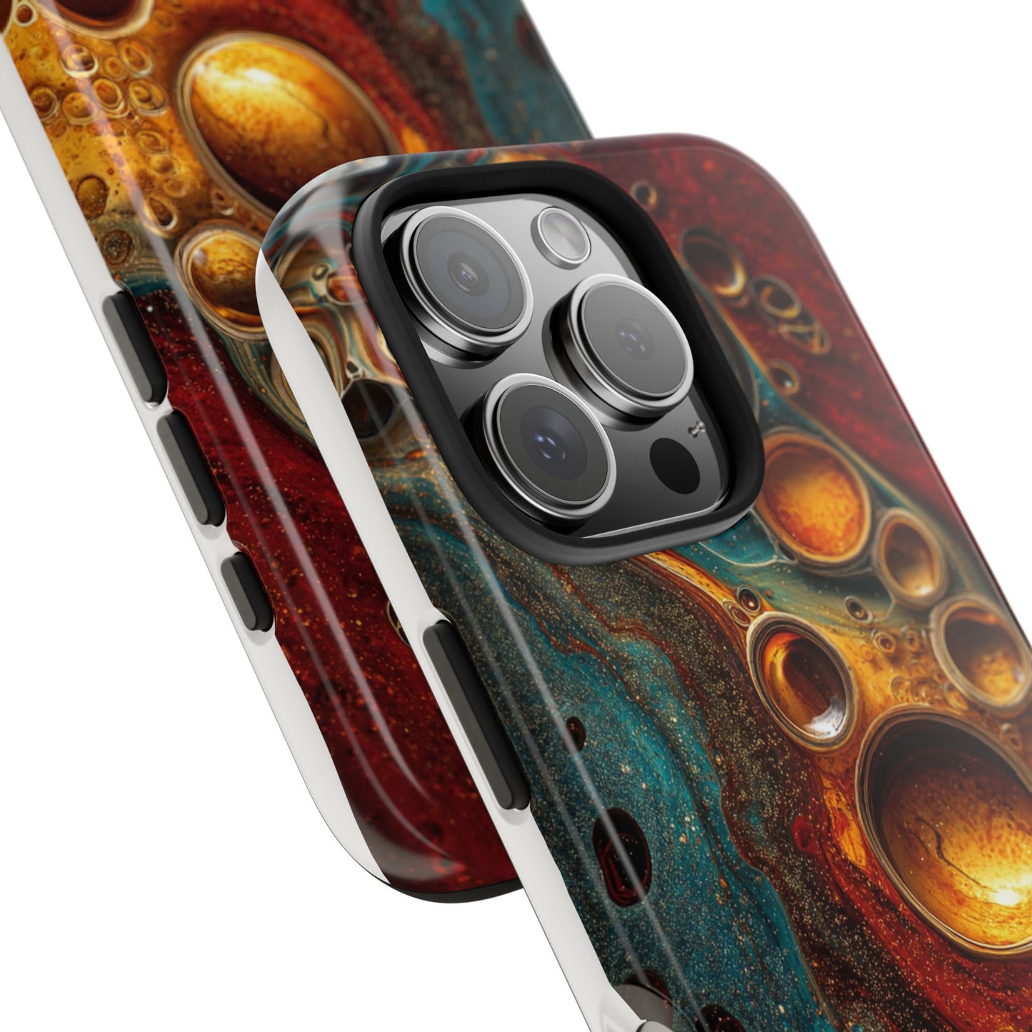 Abstract Art Tough Phone Case - Unique Colorful Design