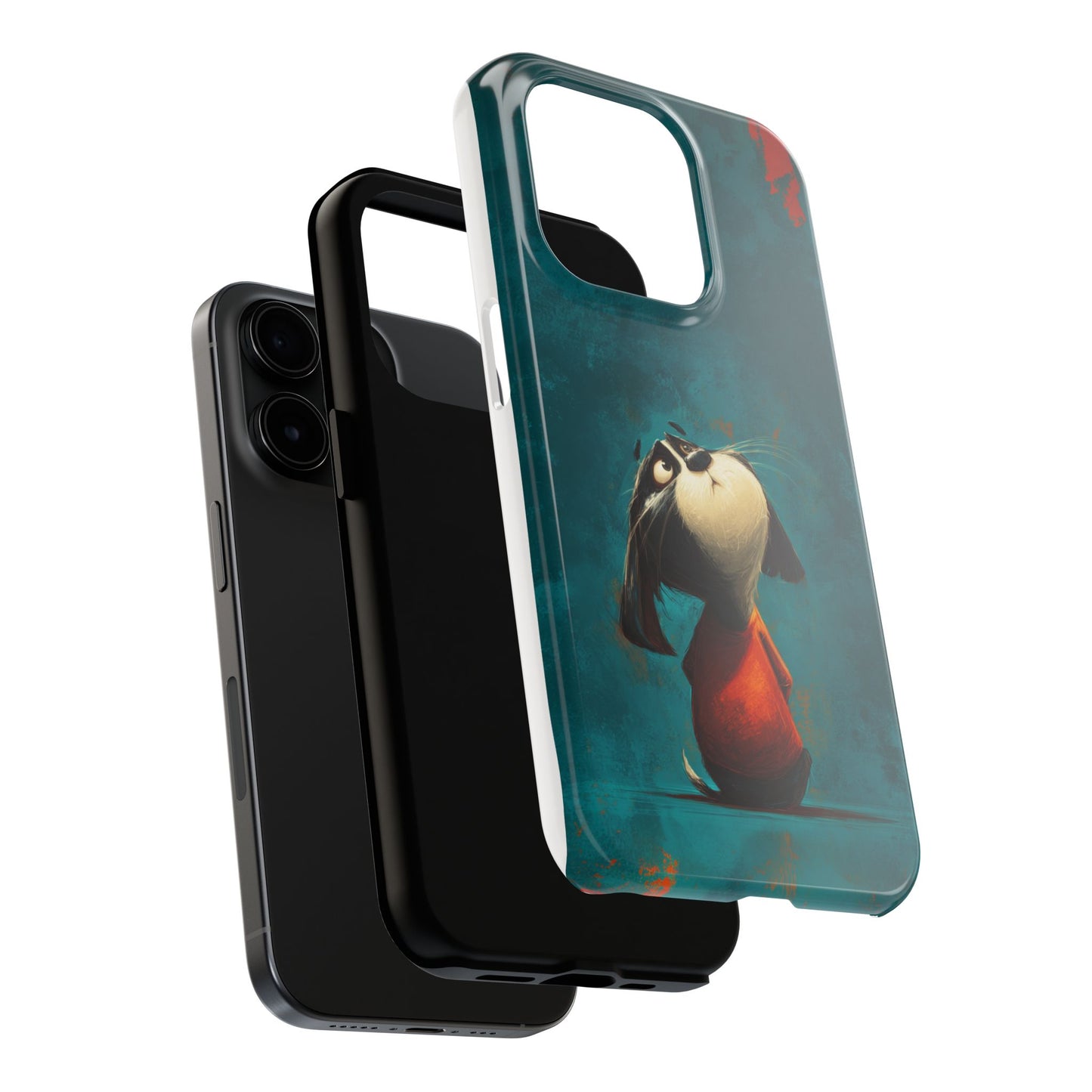 Whimsical Dog Tough Phone Case - Perfect for Pet Lovers!