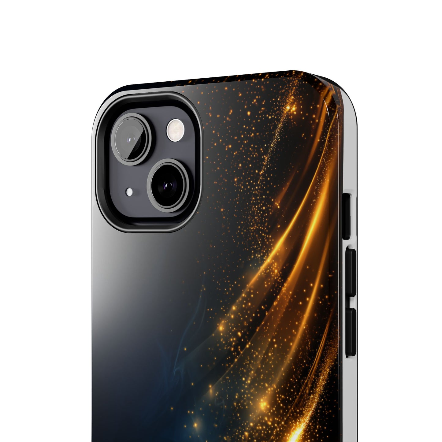 Galaxy Glitter Tough Phone Case - Shockproof Protection for iPhone