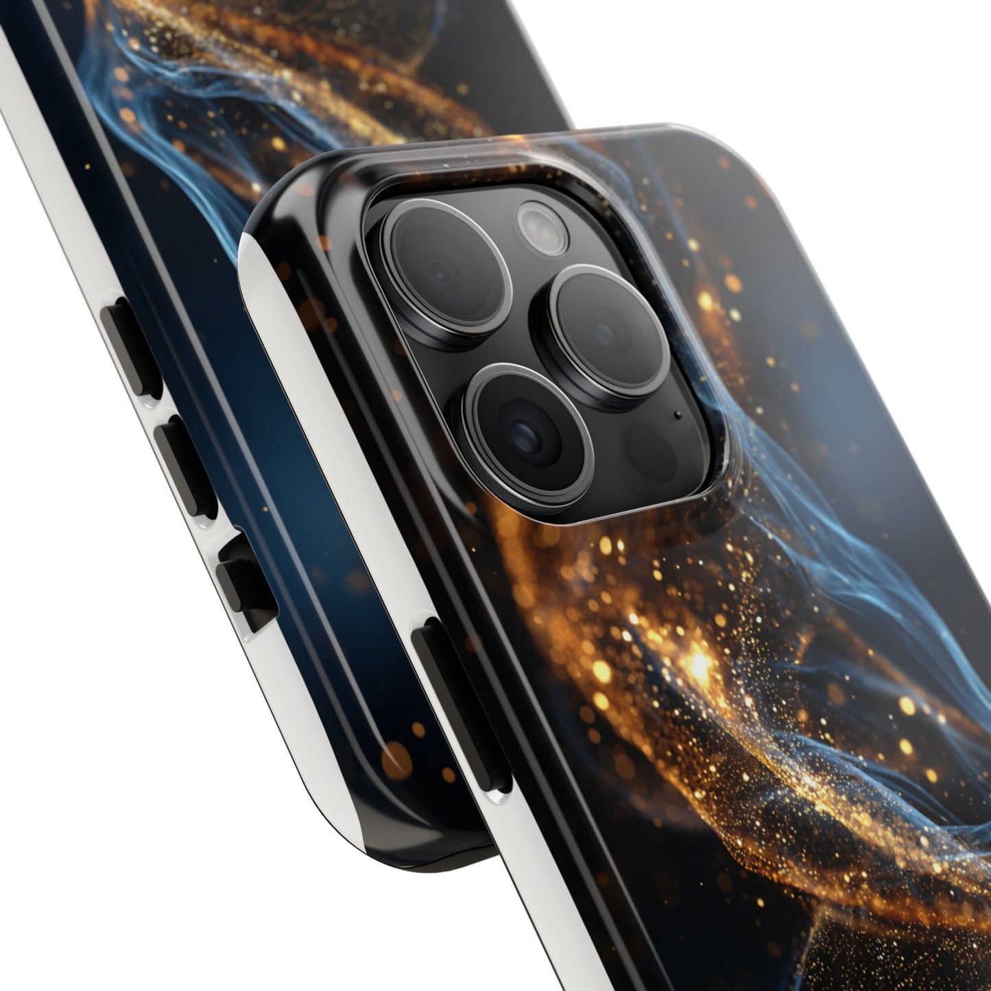 Elegant Gold Swirl Tough Phone Case – Durable & Stylish Protection for Your Device