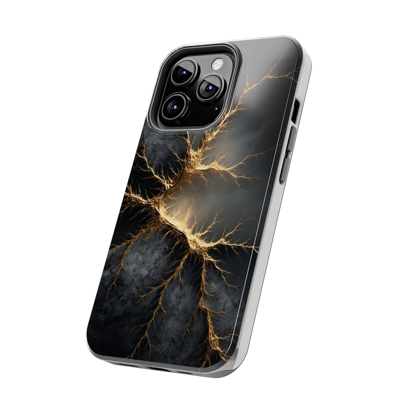 Electric Lightning Tough Phone Case - Durable Protection with Striking Design