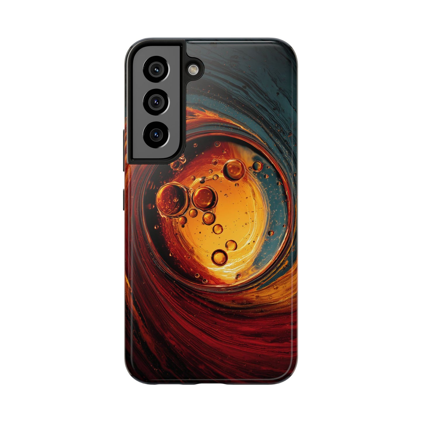 Vibrant Abstract Phone Case with Bubble Design - Tough & Stylish