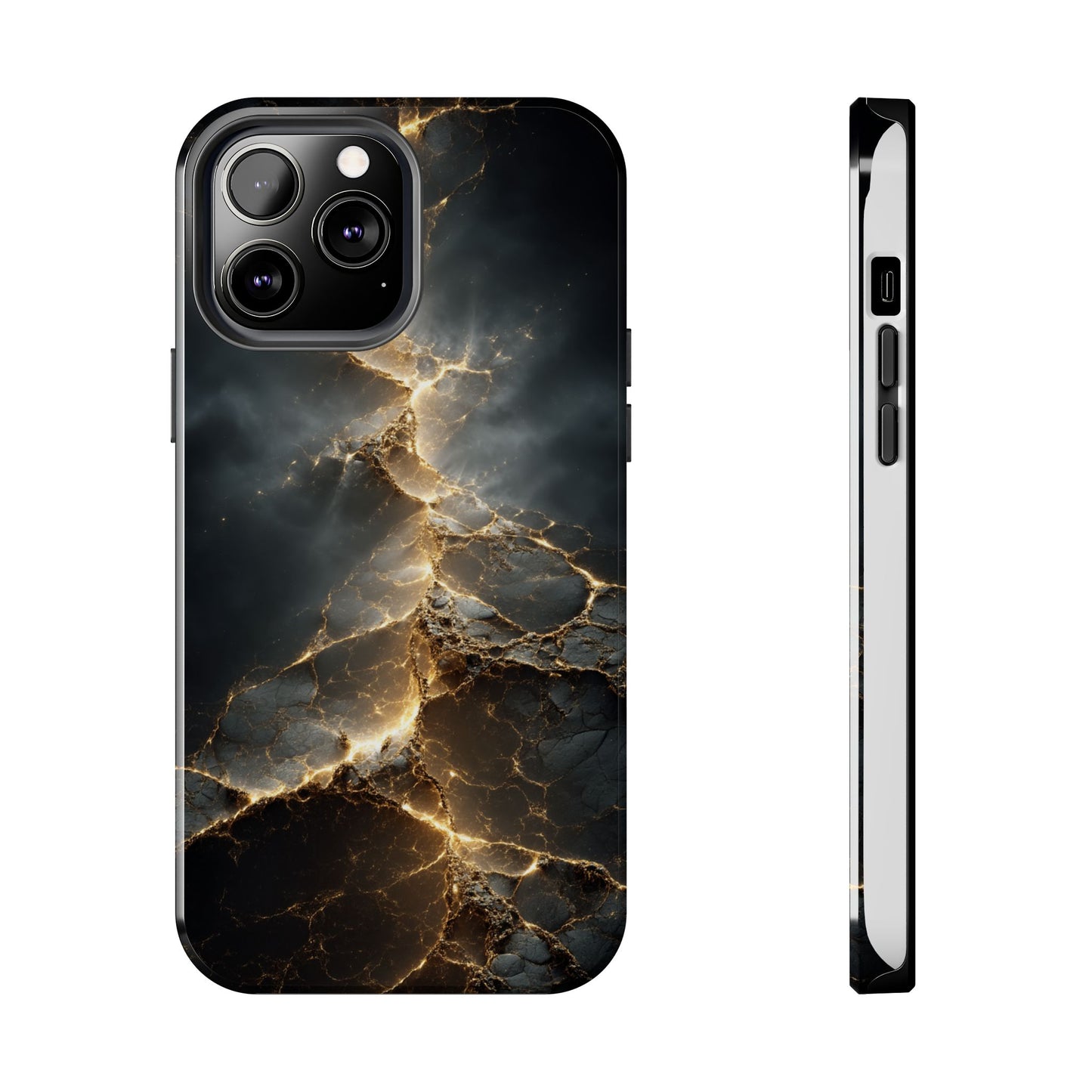 Majestic Marble Phone Case - Tough Protective Cover with Gold Veins