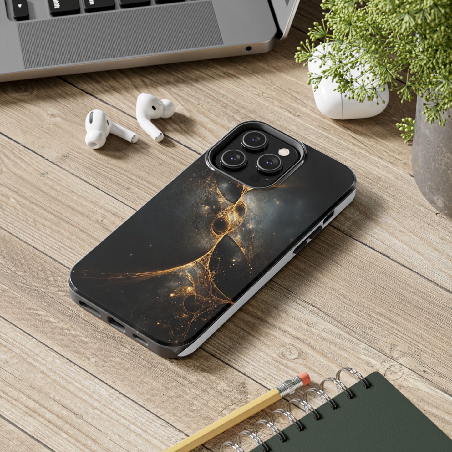 Galactic Elegance Tough Phone Case - Premium Protection for Cosmic Lovers