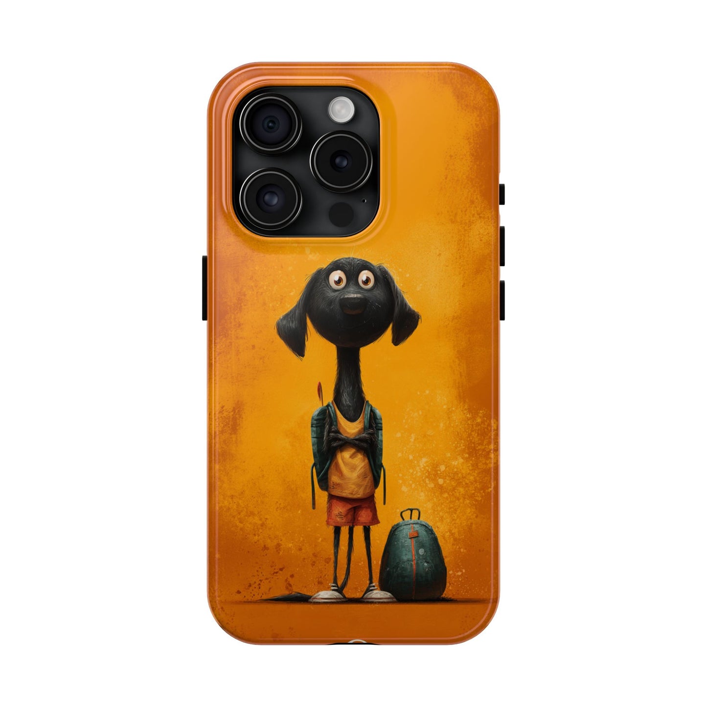 Cute Dog Art Tough Phone Case for Animal Lovers
