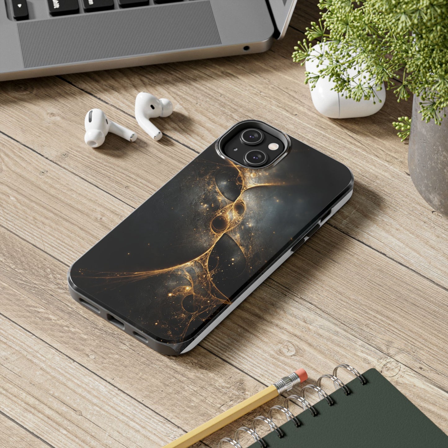 Galactic Elegance Tough Phone Case - Premium Protection for Cosmic Lovers