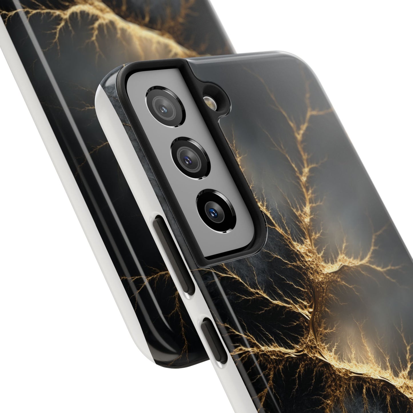 Electric Lightning Tough Phone Case - Durable Protection with Striking Design