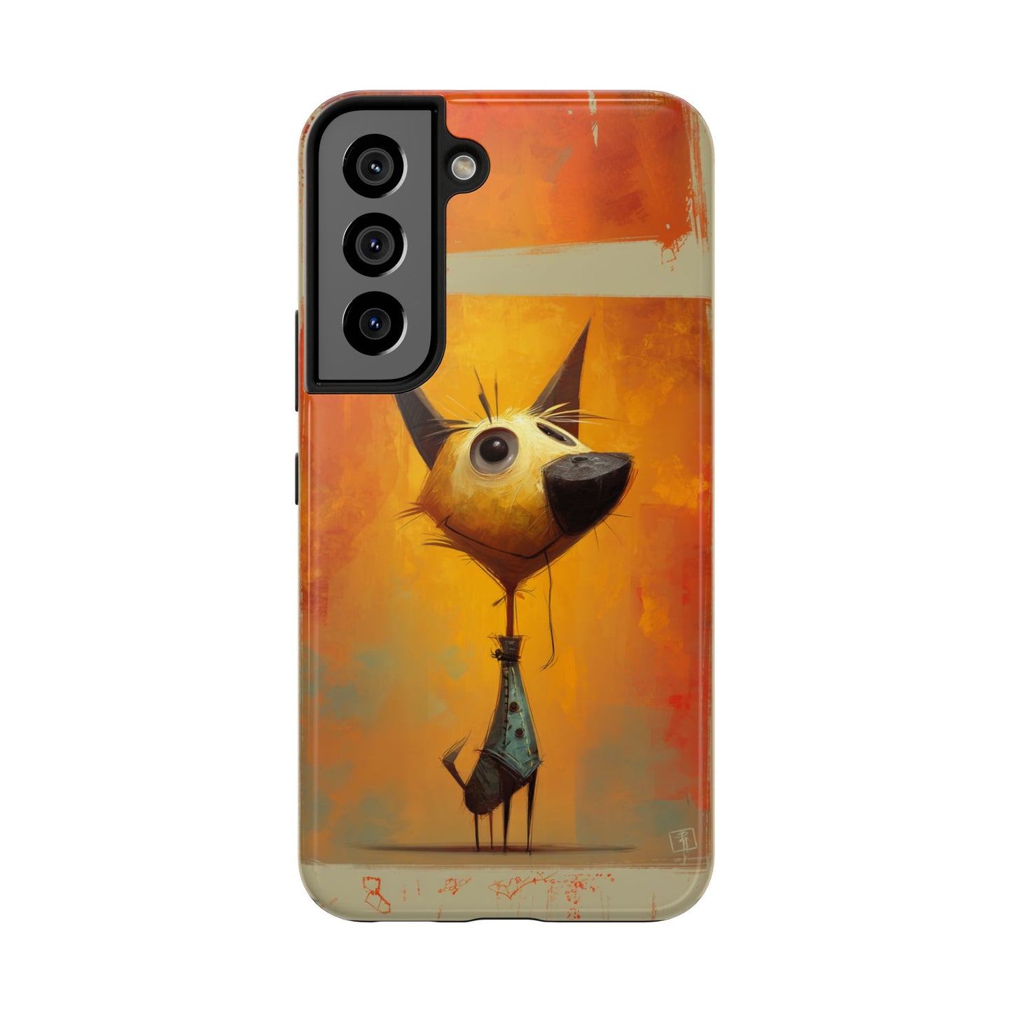 Whimsical Dog Art Tough Phone Case - Fun & Stylish Pet Lover Gift