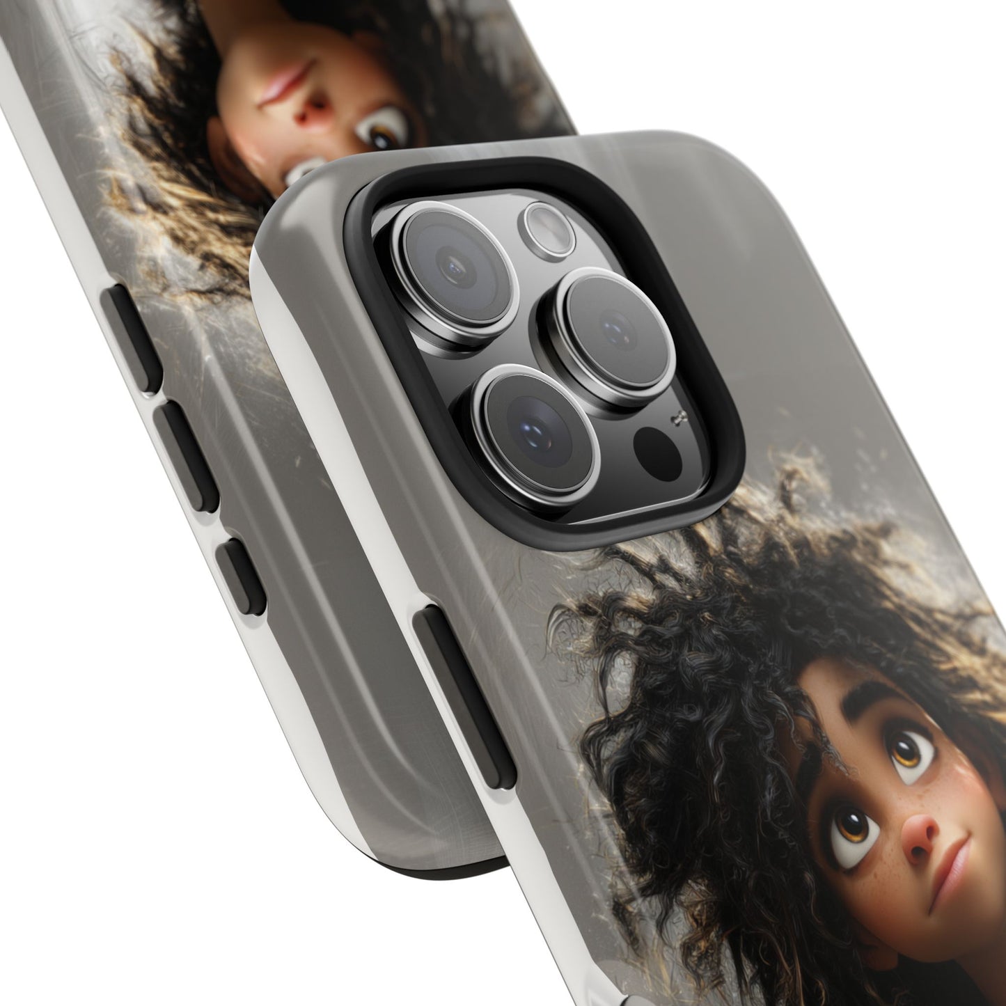 Artistic Tough Phone Case - Unique Character Design for Creative Souls