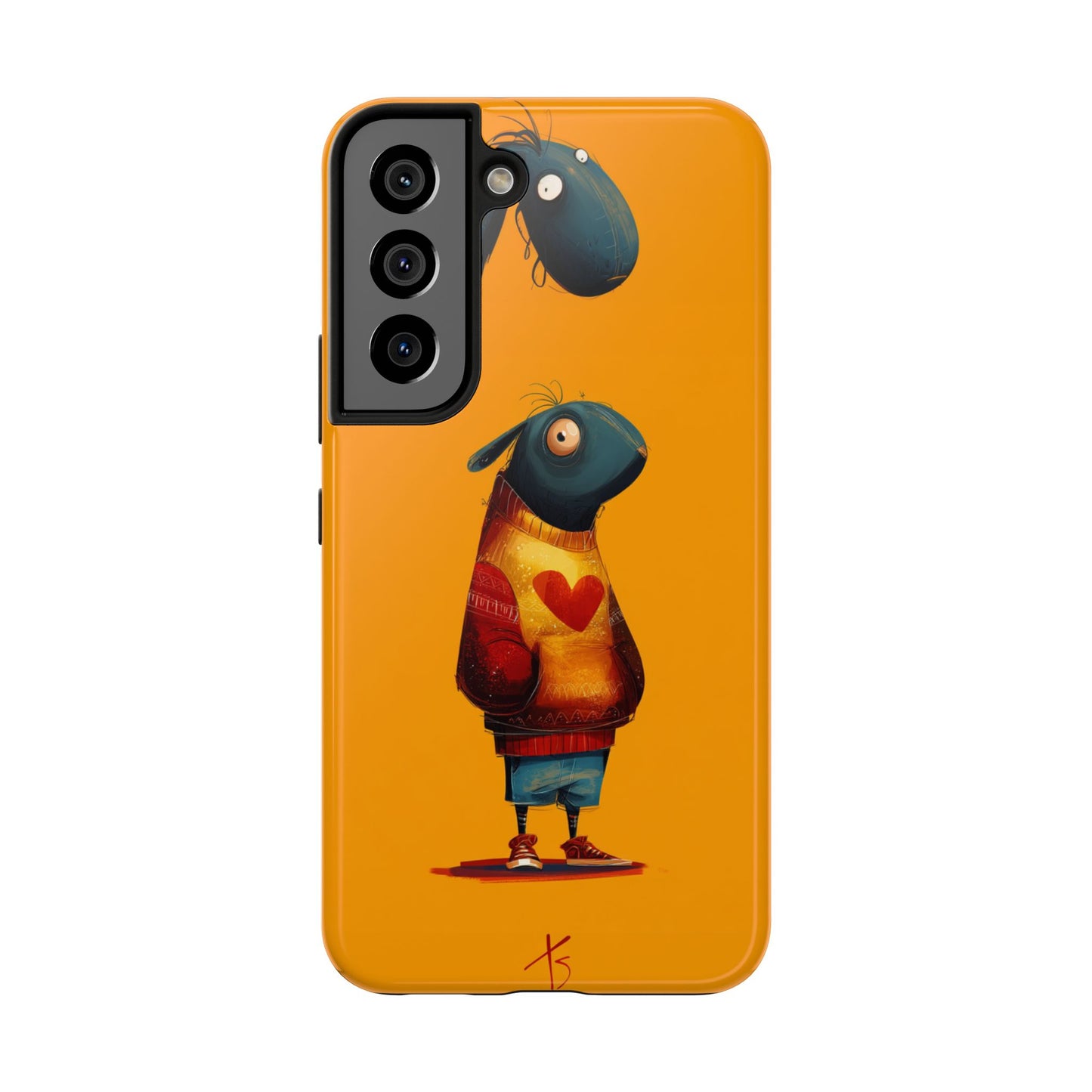 Cute Cartoon Tough Phone Case - Whimsical Sheep Design