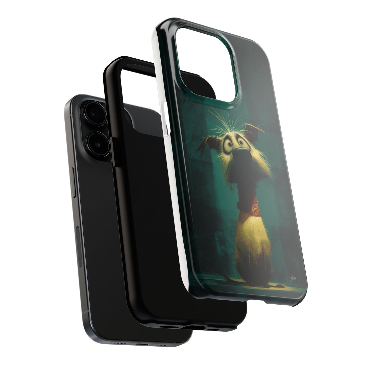 Cute Pet-Inspired Tough Phone Case - Ideal for Animal Lovers