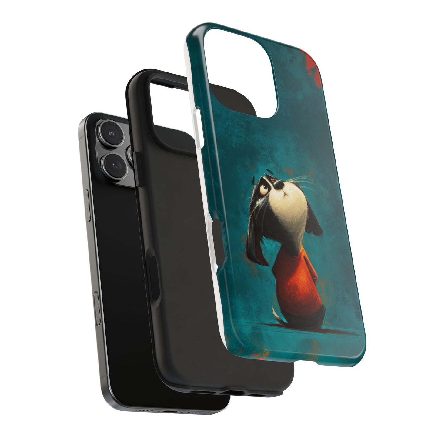 Whimsical Dog Tough Phone Case - Perfect for Pet Lovers!