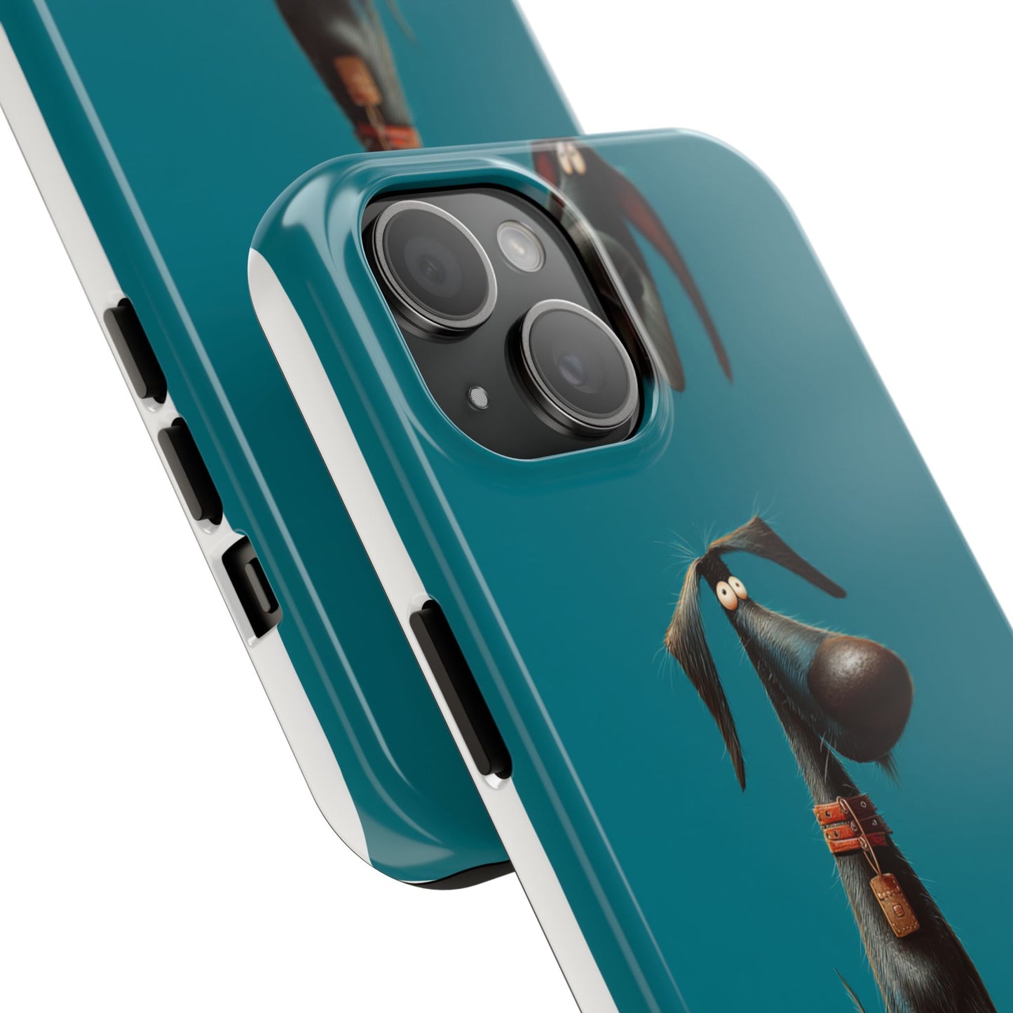 Whimsical Dog Art Tough Phone Case - Durable Protection for Pet Lovers